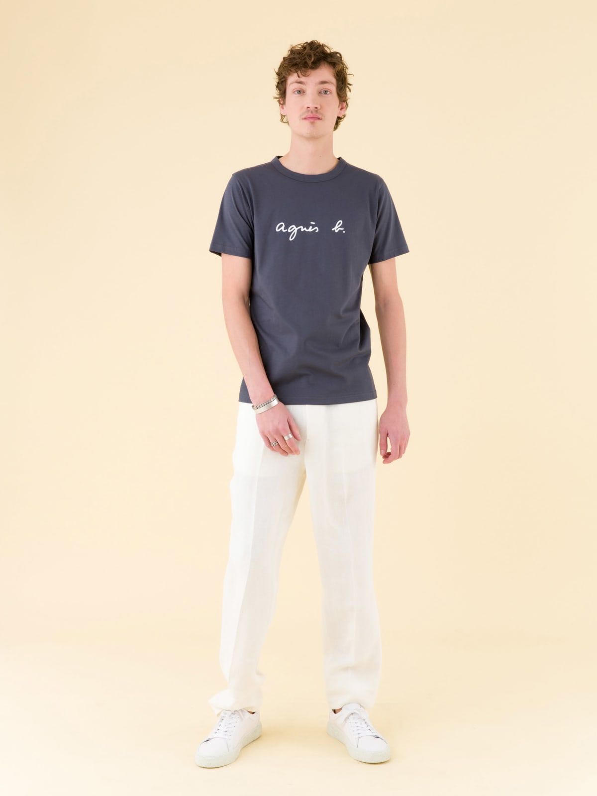 grey short sleeve "agnès b." Brando t-shirt