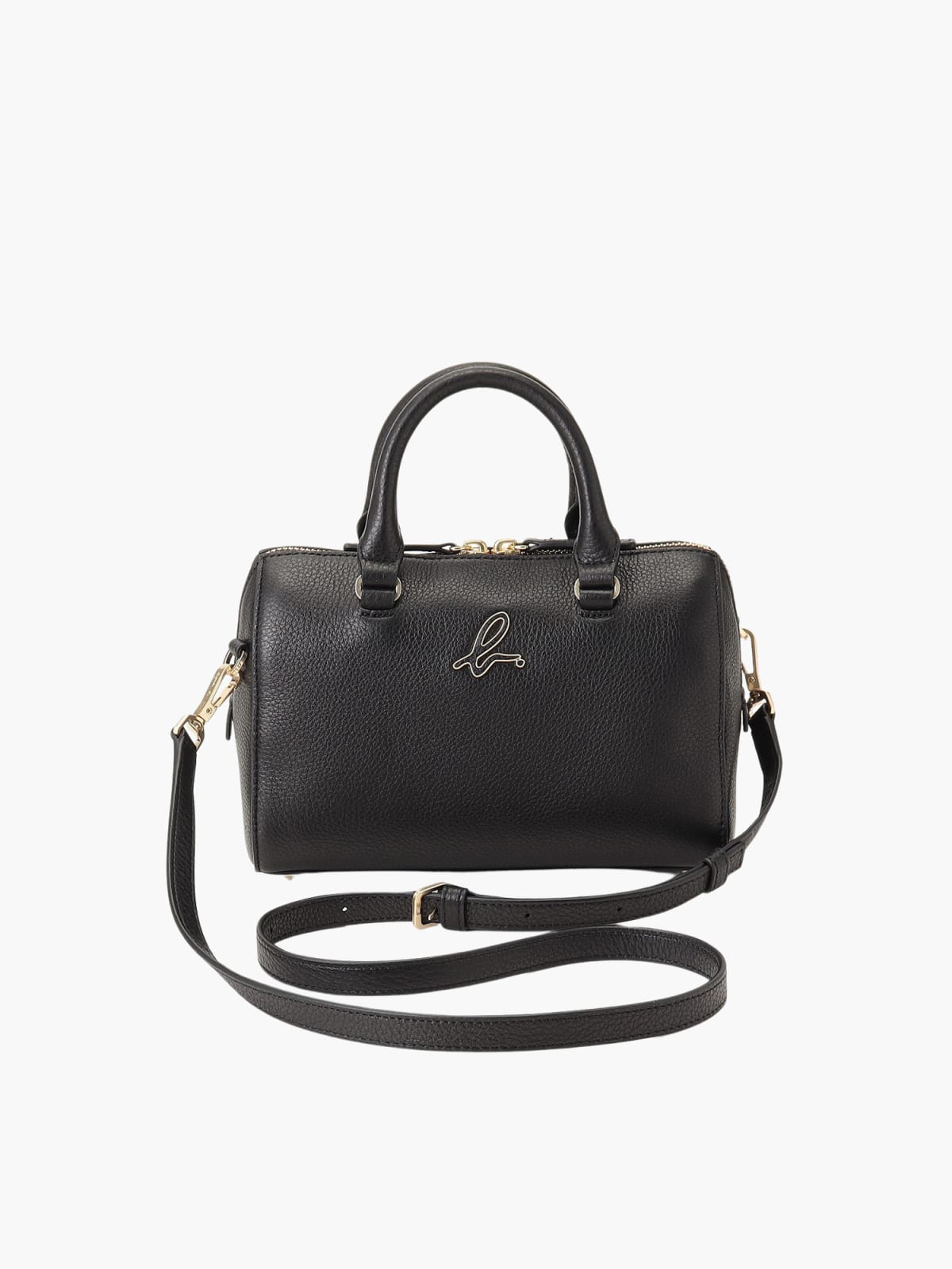 black Iris leather handbag