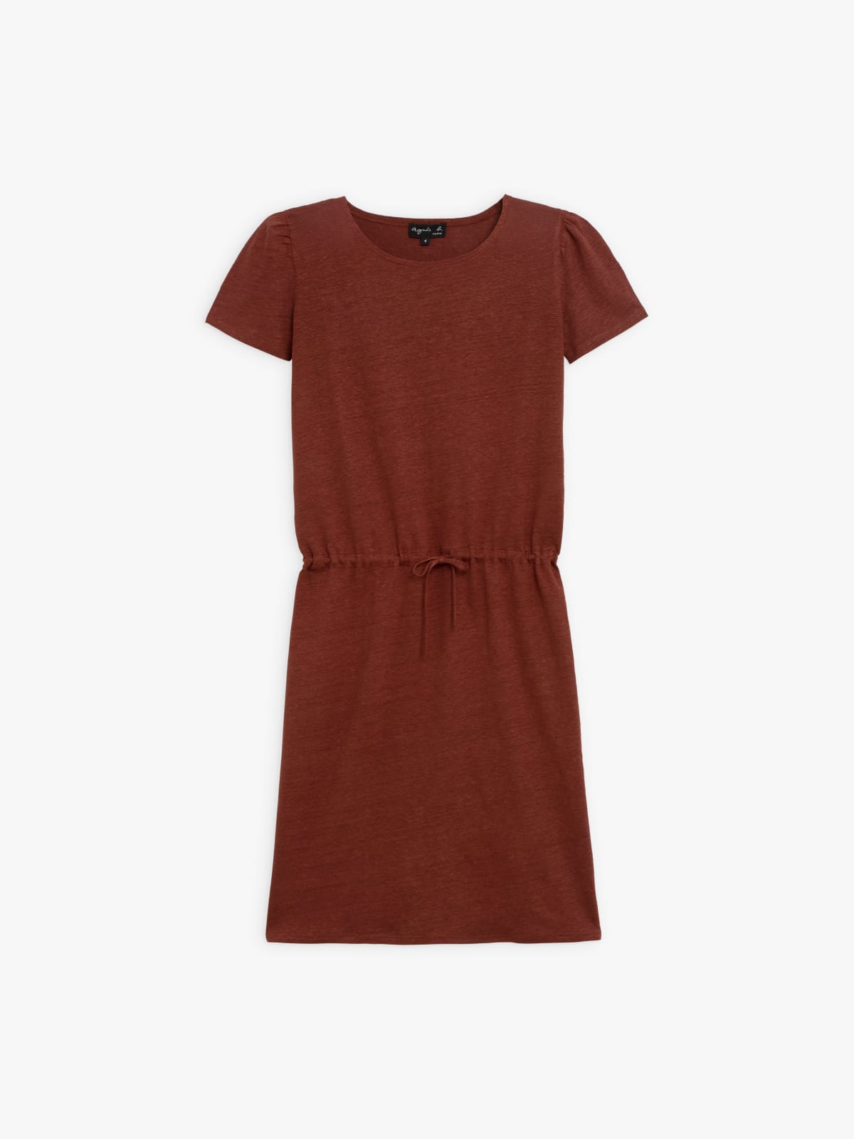 mahogany linen Idole dress