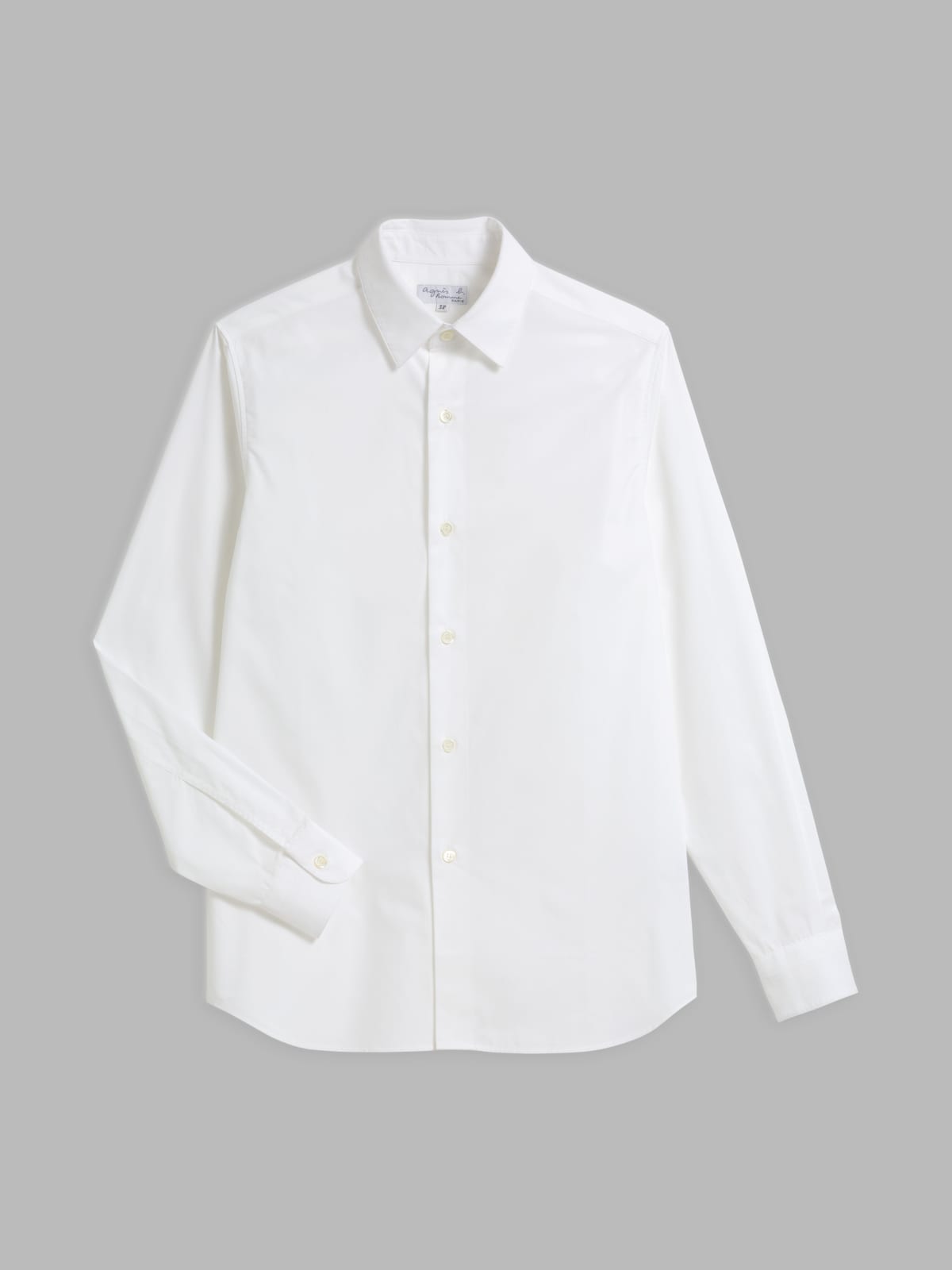 white cotton Andy shirt