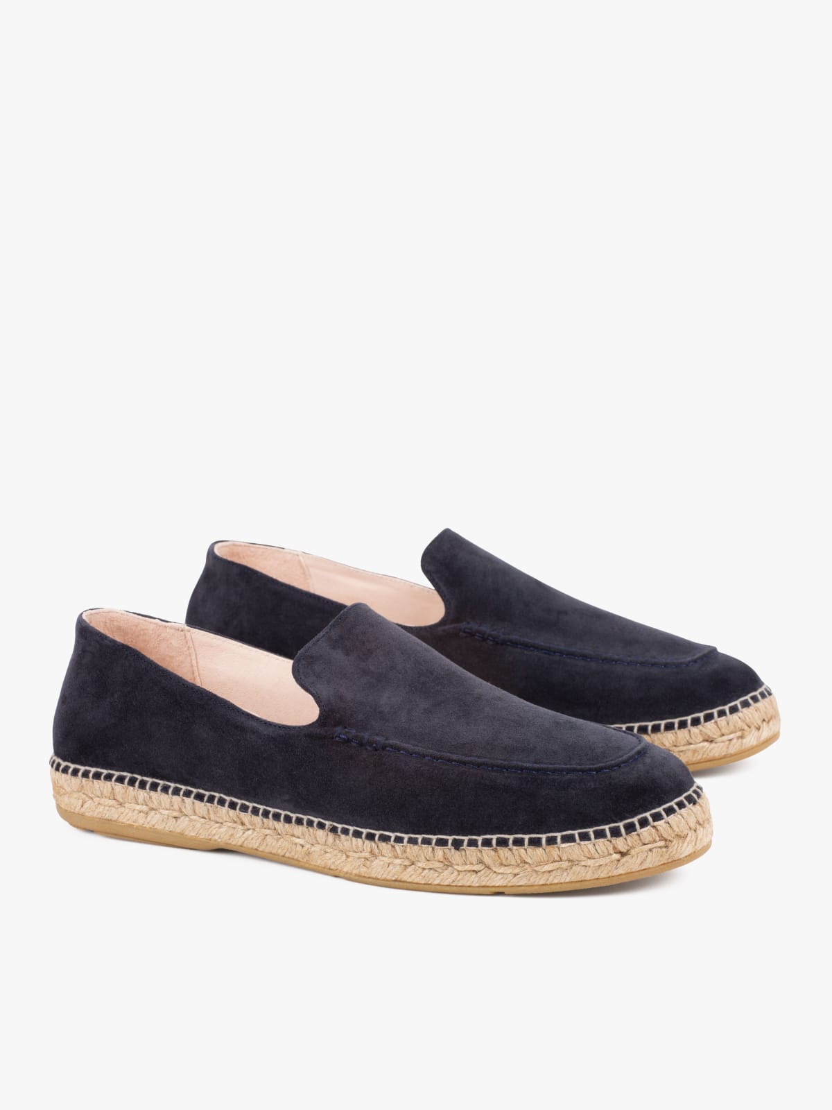 night blue Kai men's suede leather espadrilles