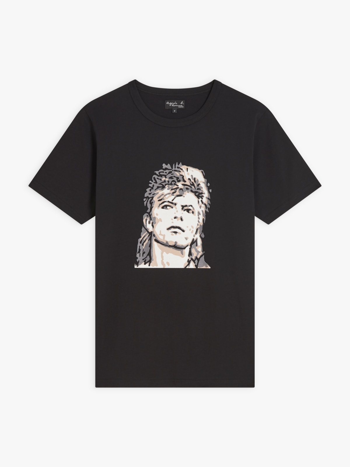 black cotton Brando t-shirt with artist Rafael Gray