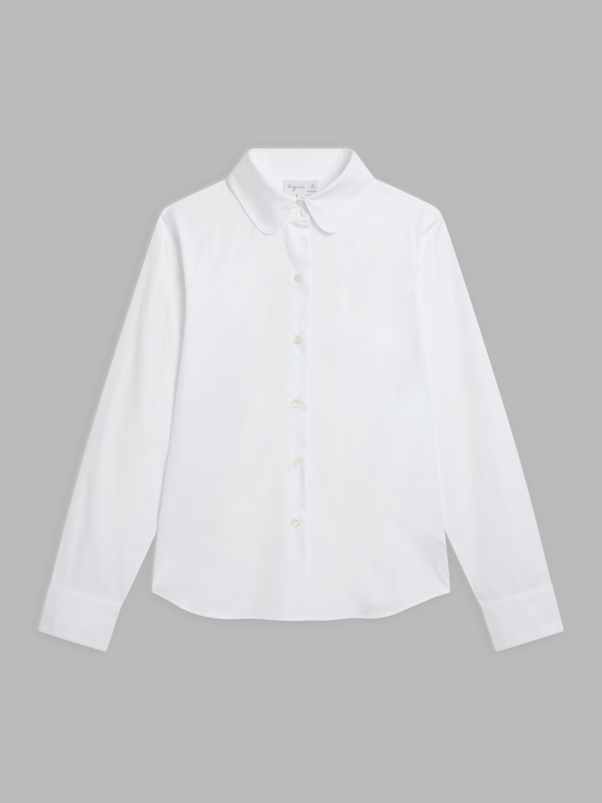 white cotton Gabrielle shirt