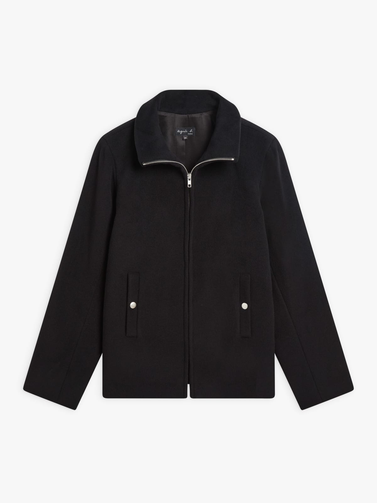 black wool and cashmere Olympe jacket