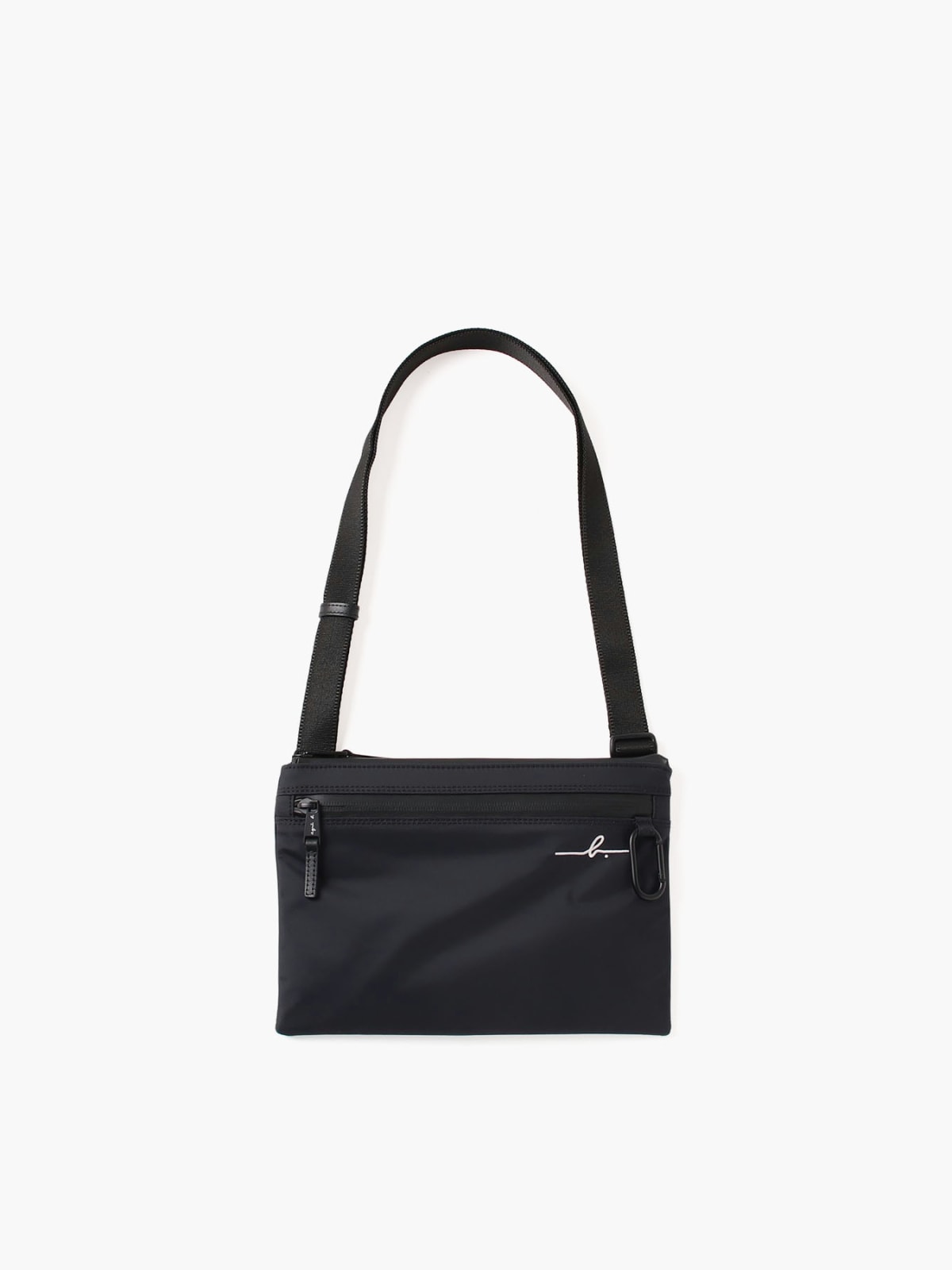 black nylon shoulder bag