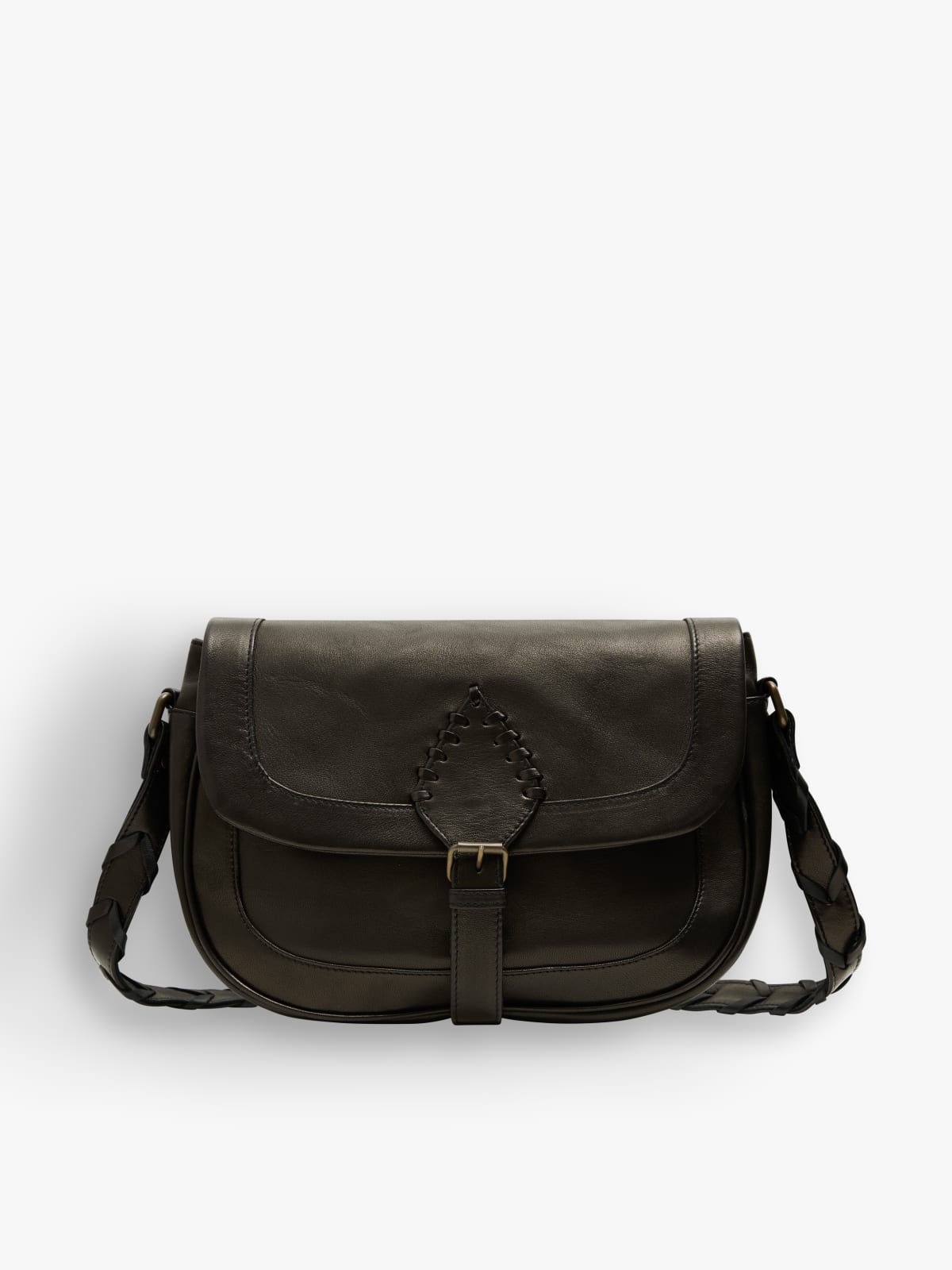 sac Marnie bis bandoulière en cuir noir