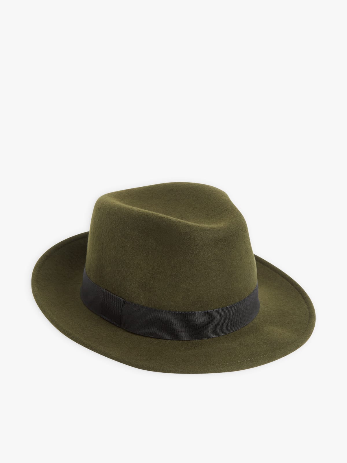 green wool Gianni fedora hat