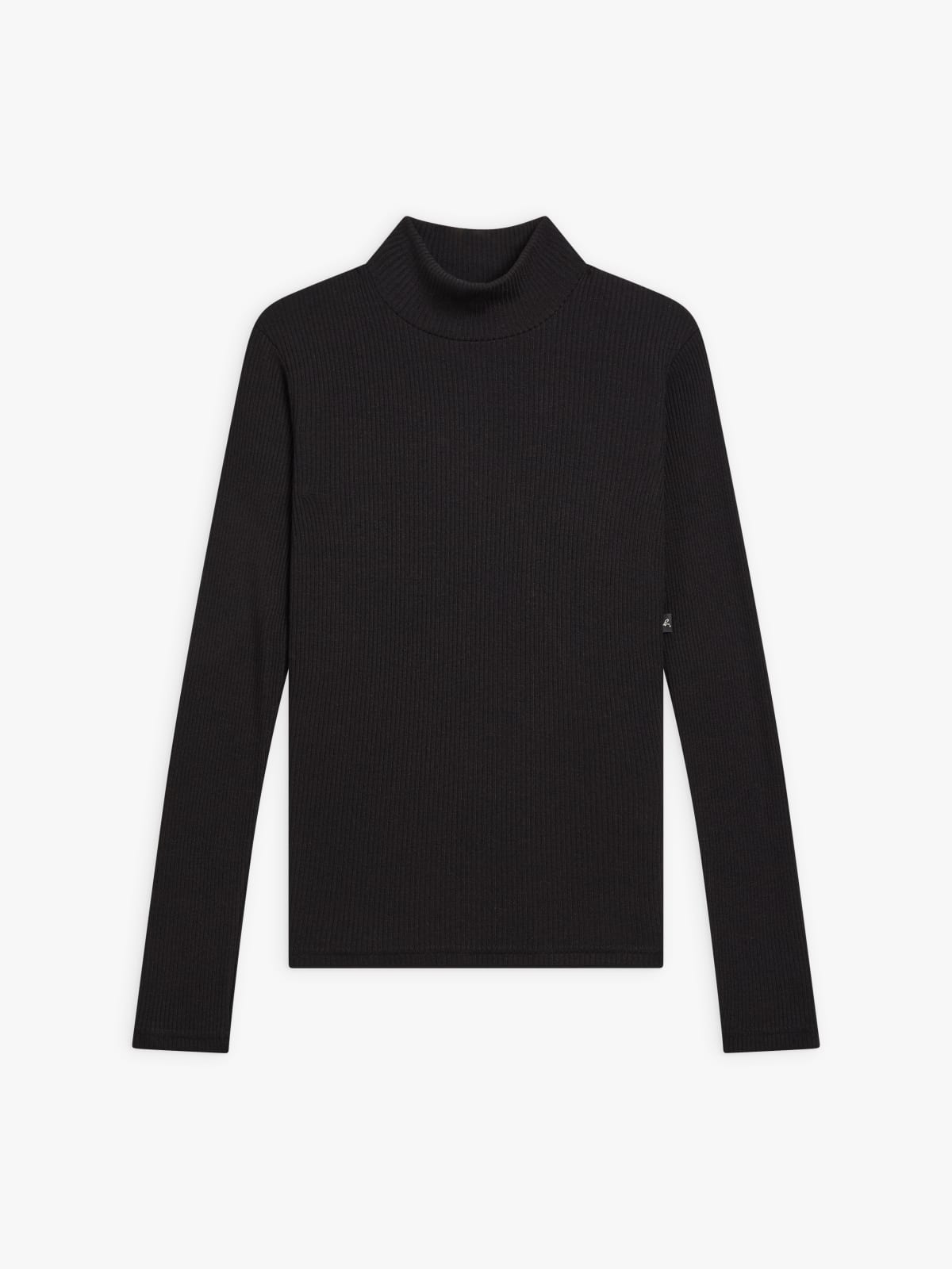 black long-sleeve high-neck Vian t-shirt