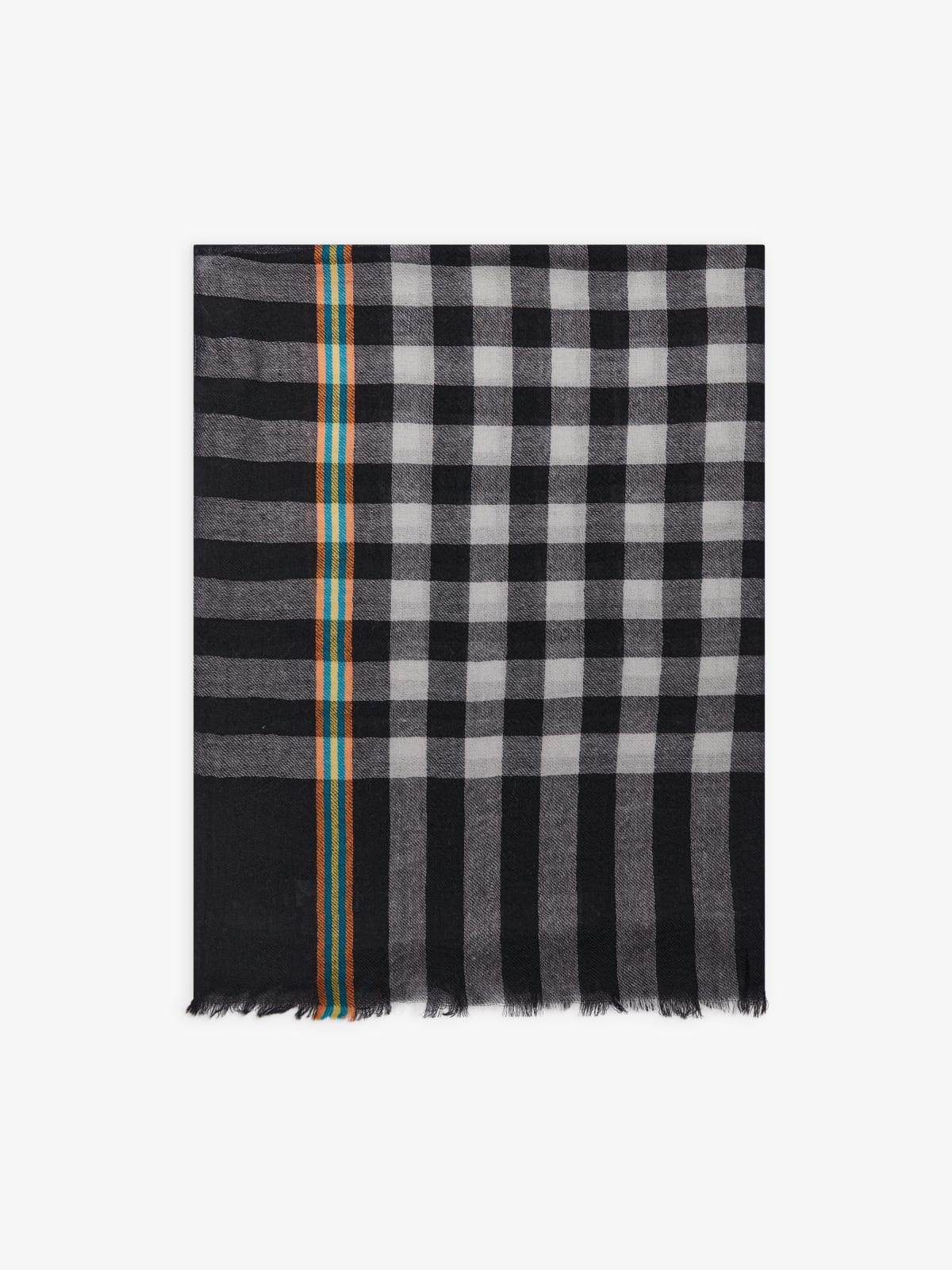 black wool Beth scarf