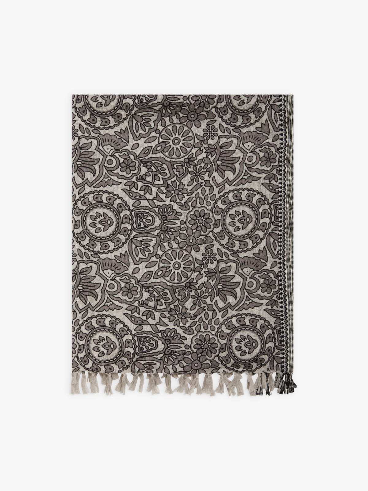 grey wool Esma scarf