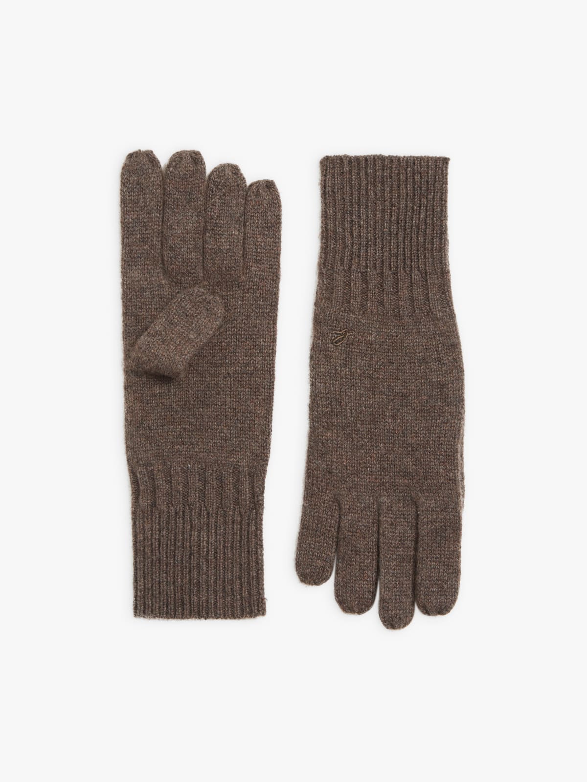 brown Nelio unisex cashmere gloves