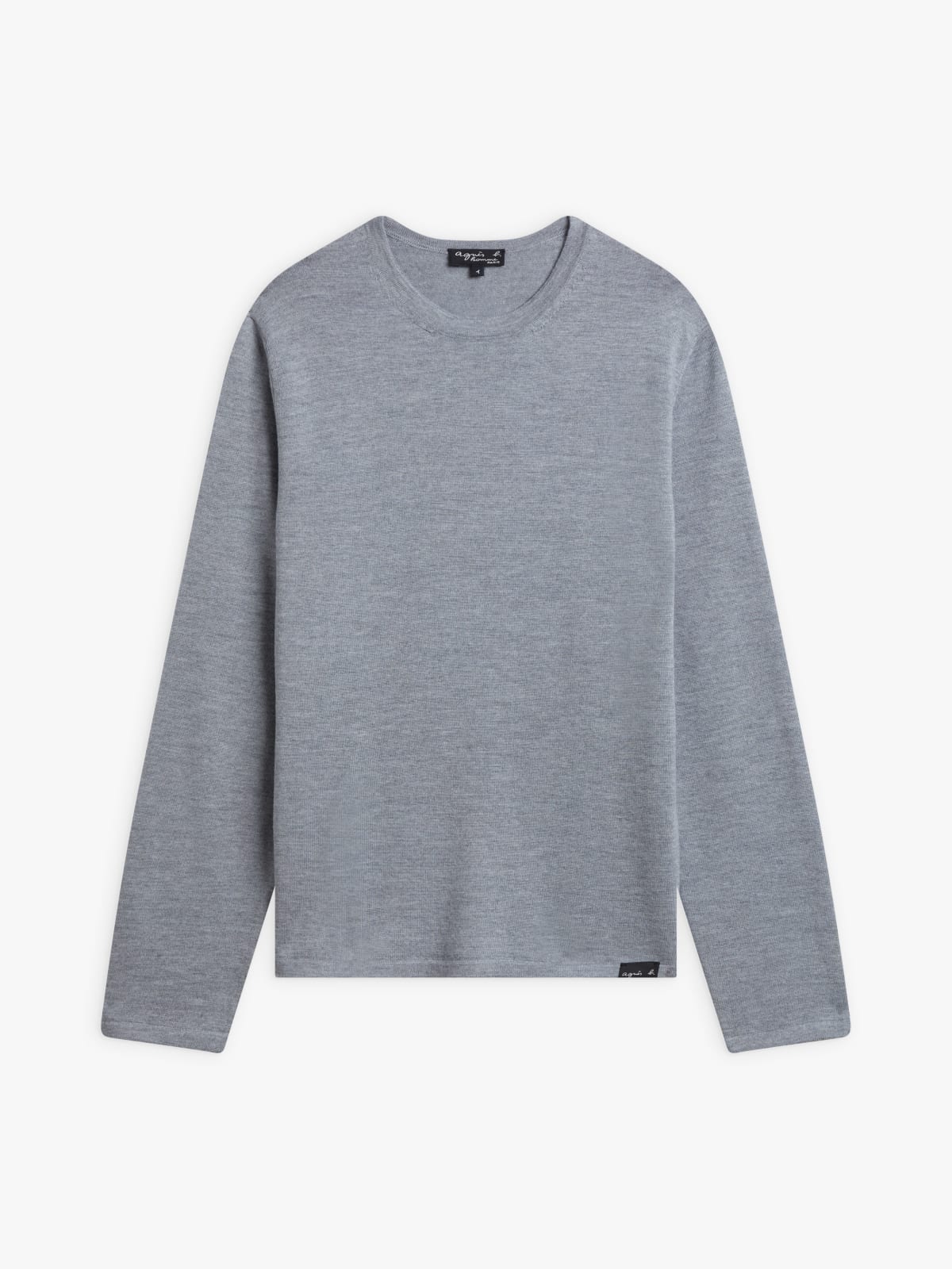 grey merino wool Park jumper