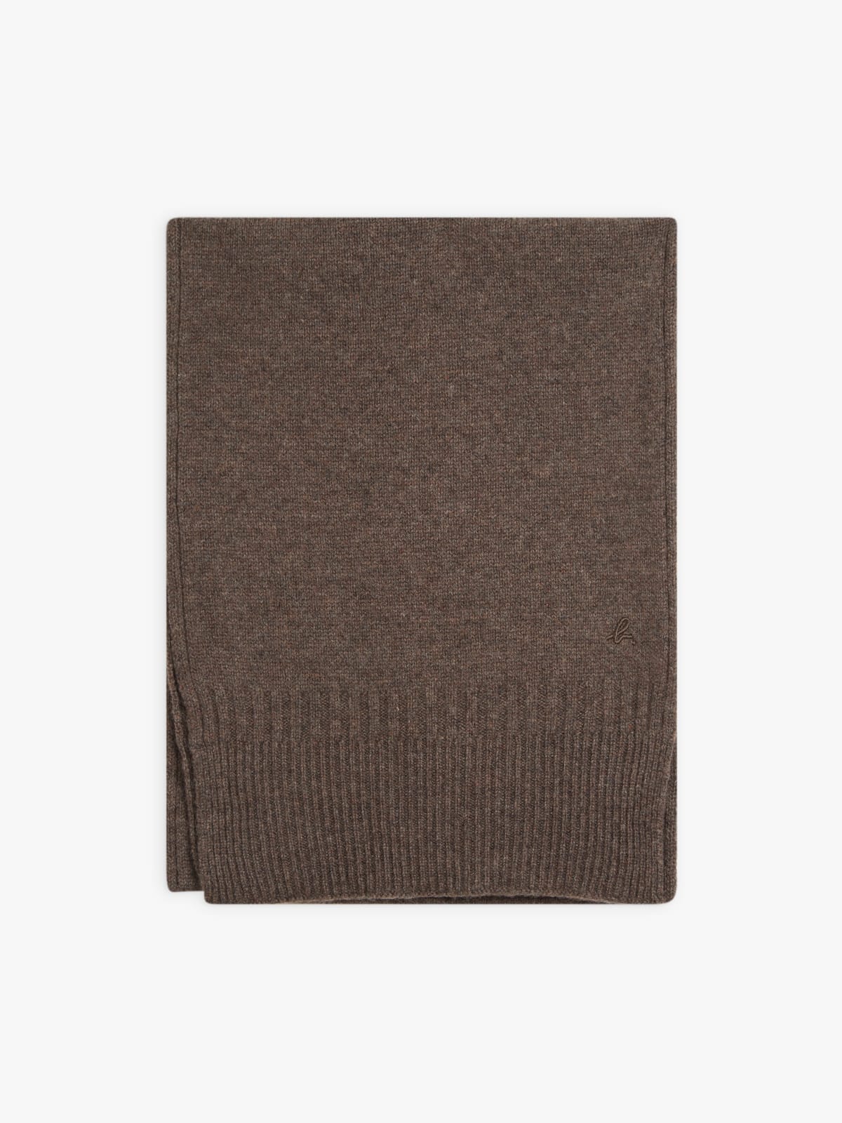 brown Nelio unisex cashmere scarf