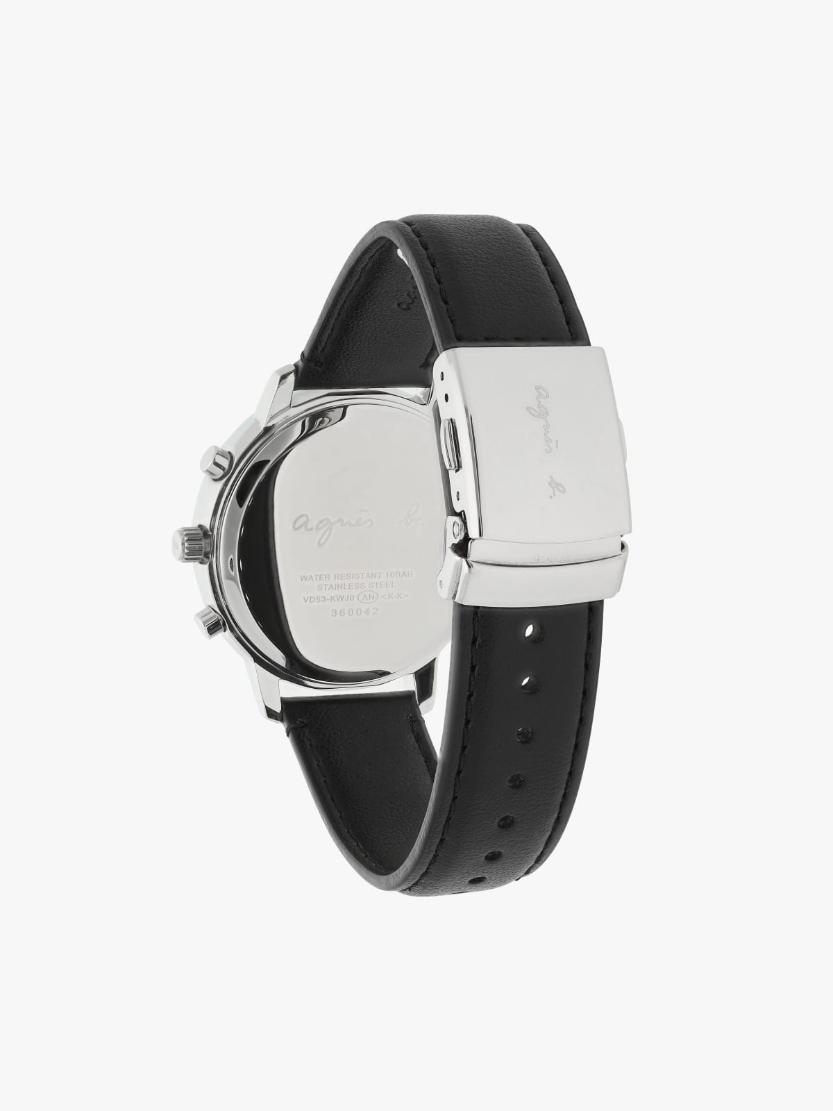 white men's leather Sam watch