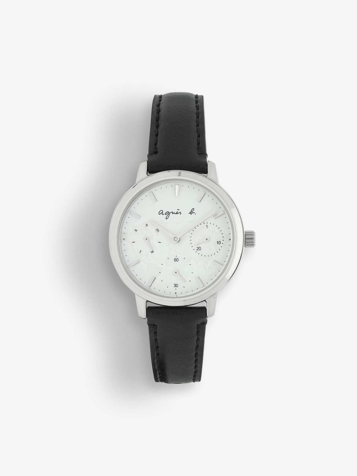 montre Sam en cuir blanche femme