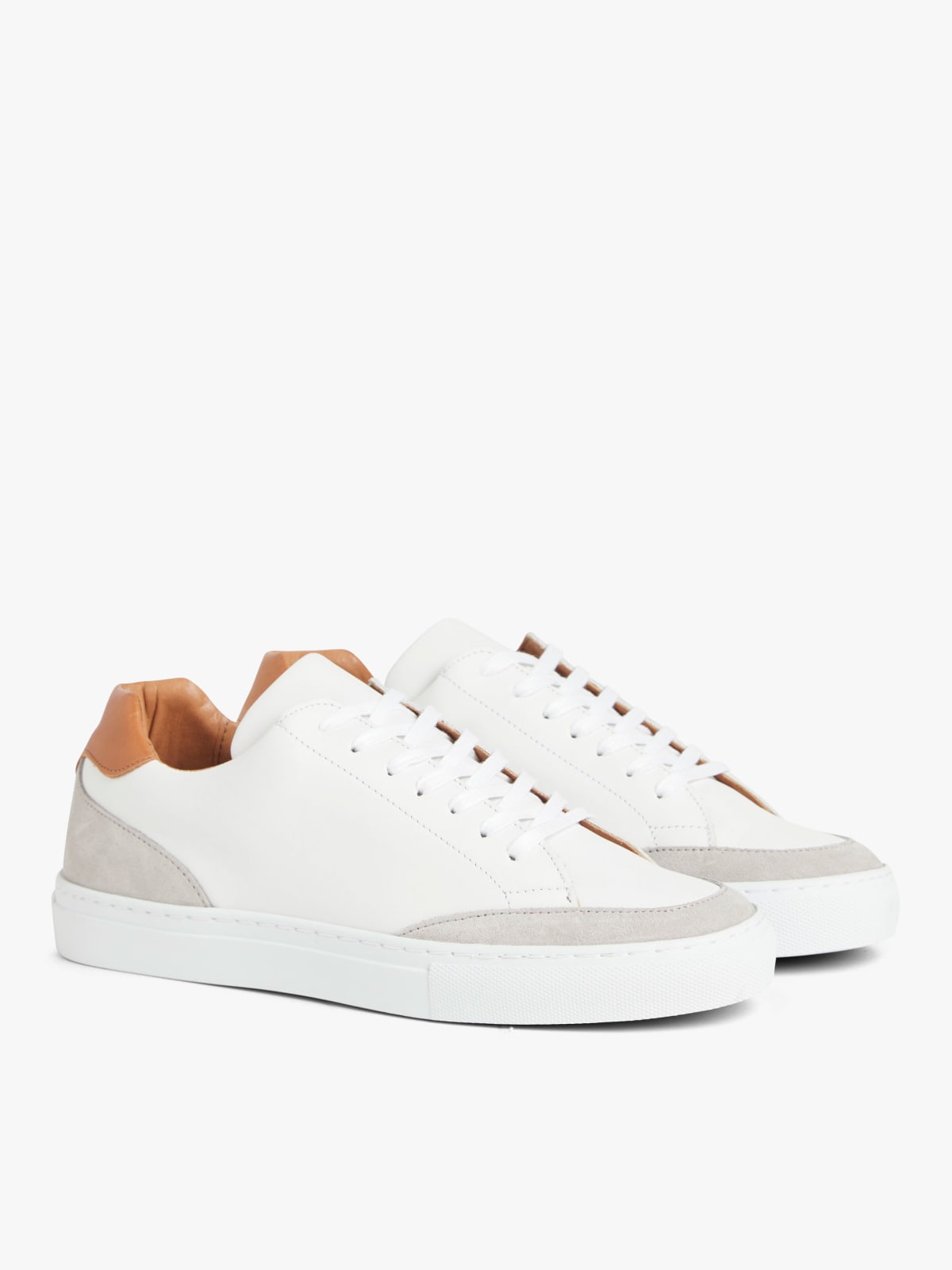 white leather Charlie sneakers
