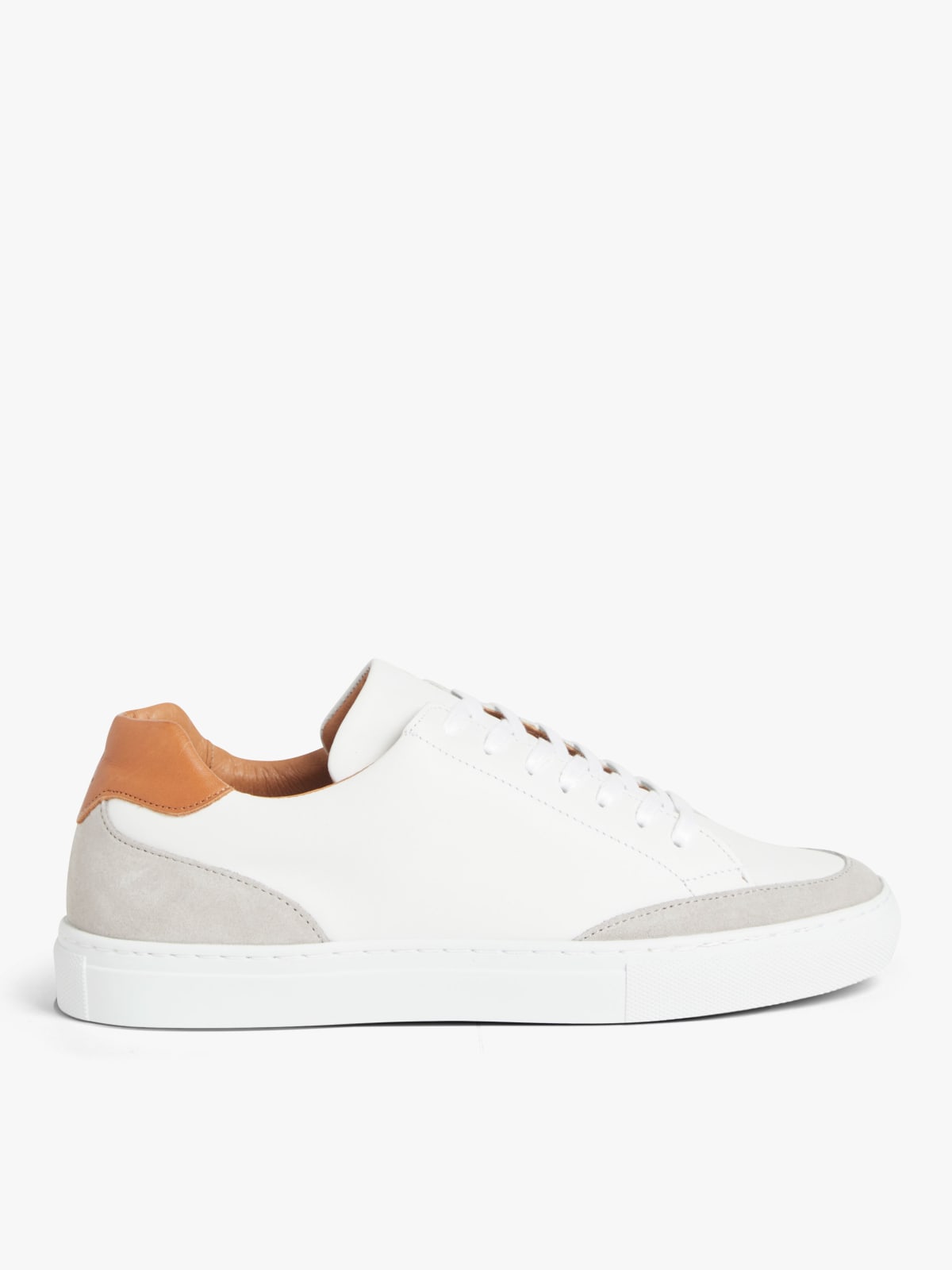 white leather Charlie sneakers