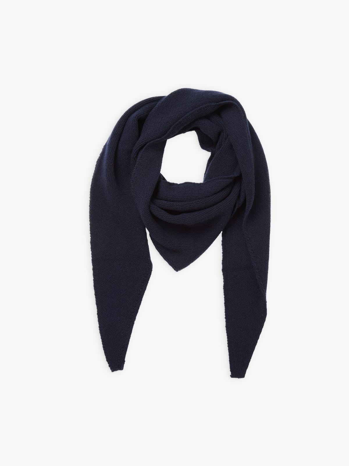 blue wool Misha neck scarf