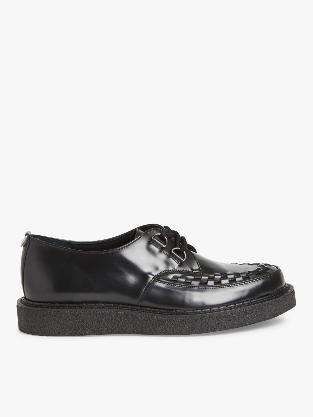 black leather Hatton creepers