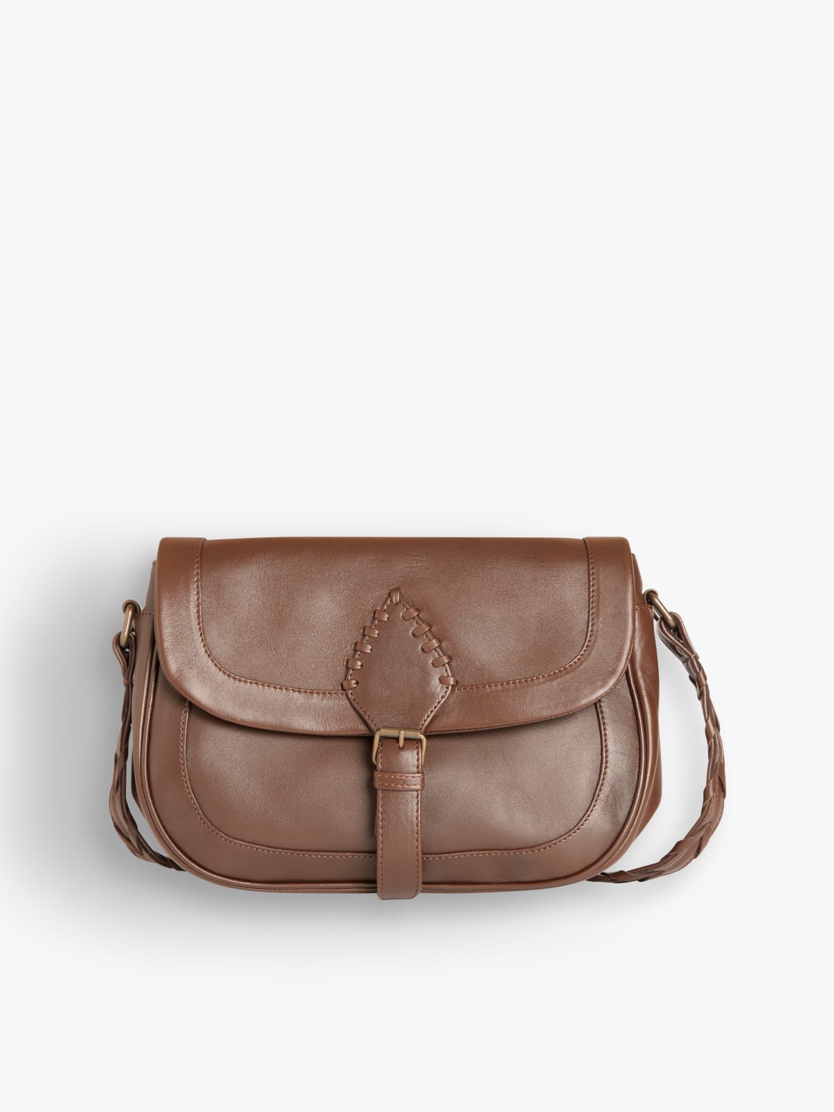 sac Marnie bis bandoulière en cuir beige