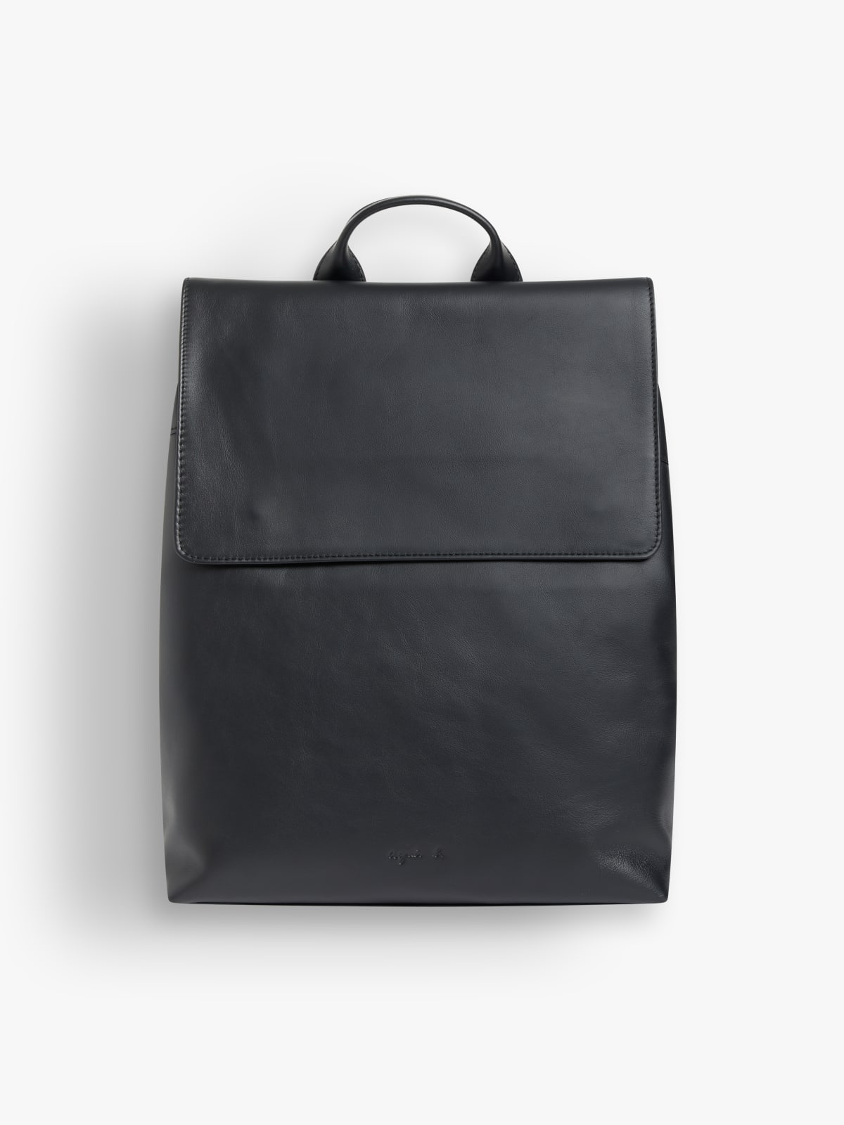 black leather Max backpack