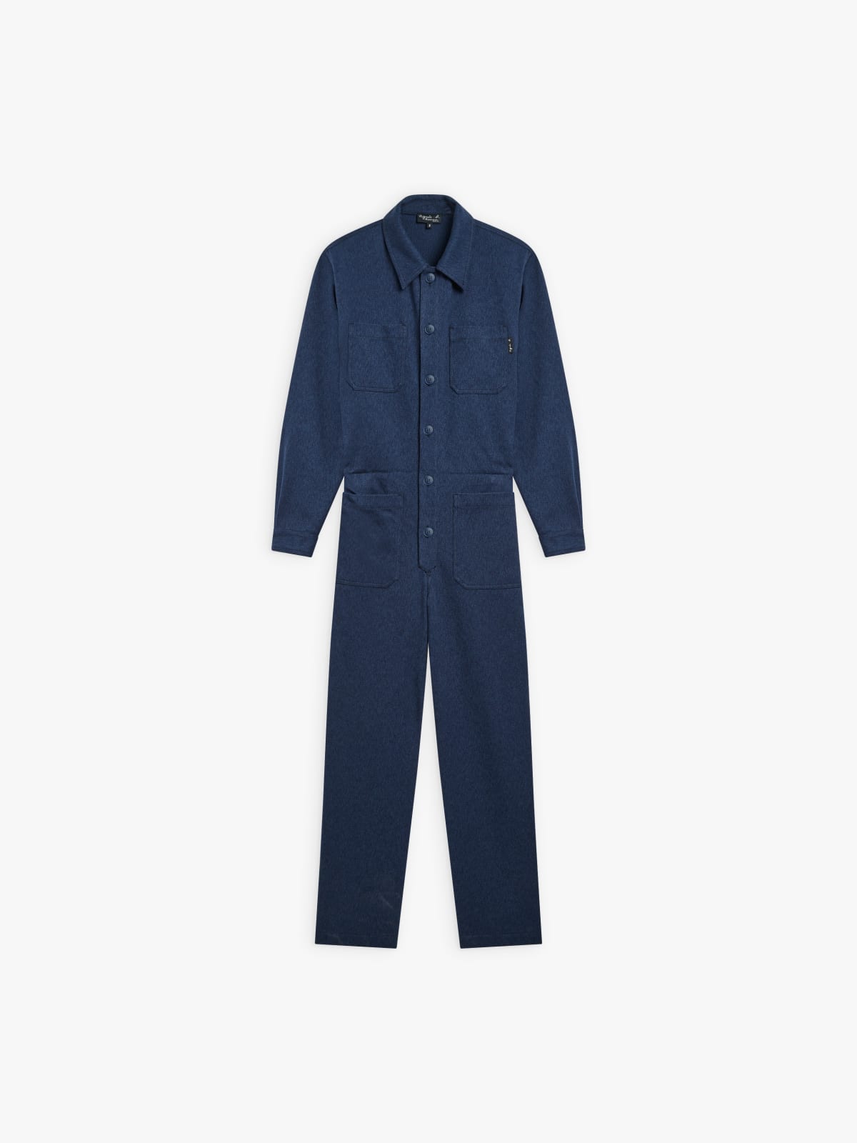 blue cotton jumpsuit