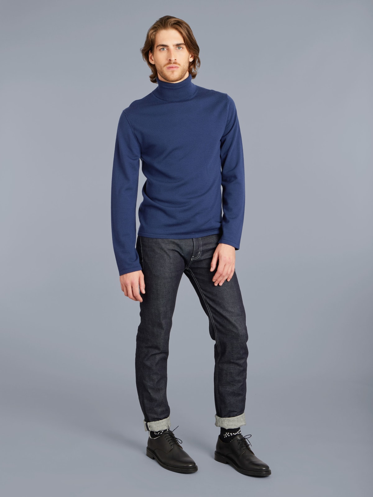 blue merino wool New Light jumper