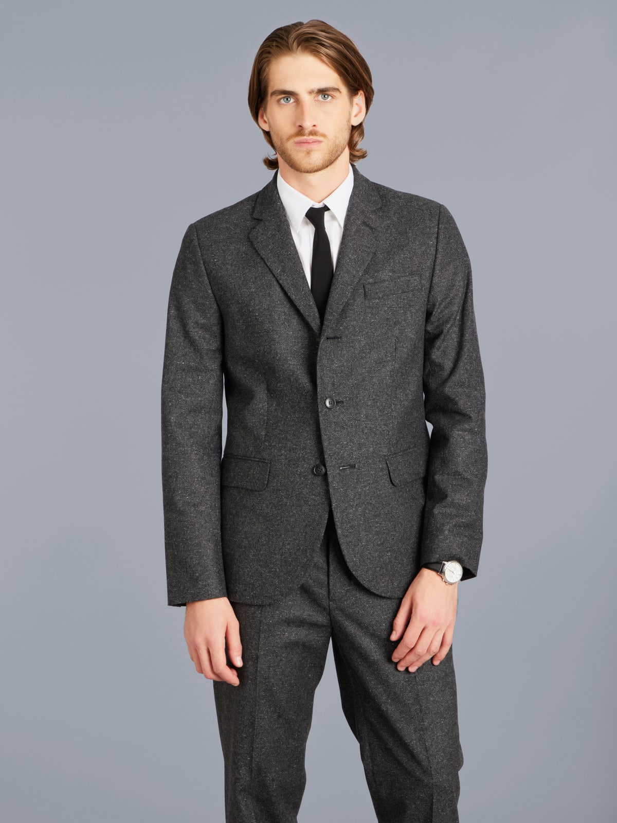 grey tweed Domino jacket