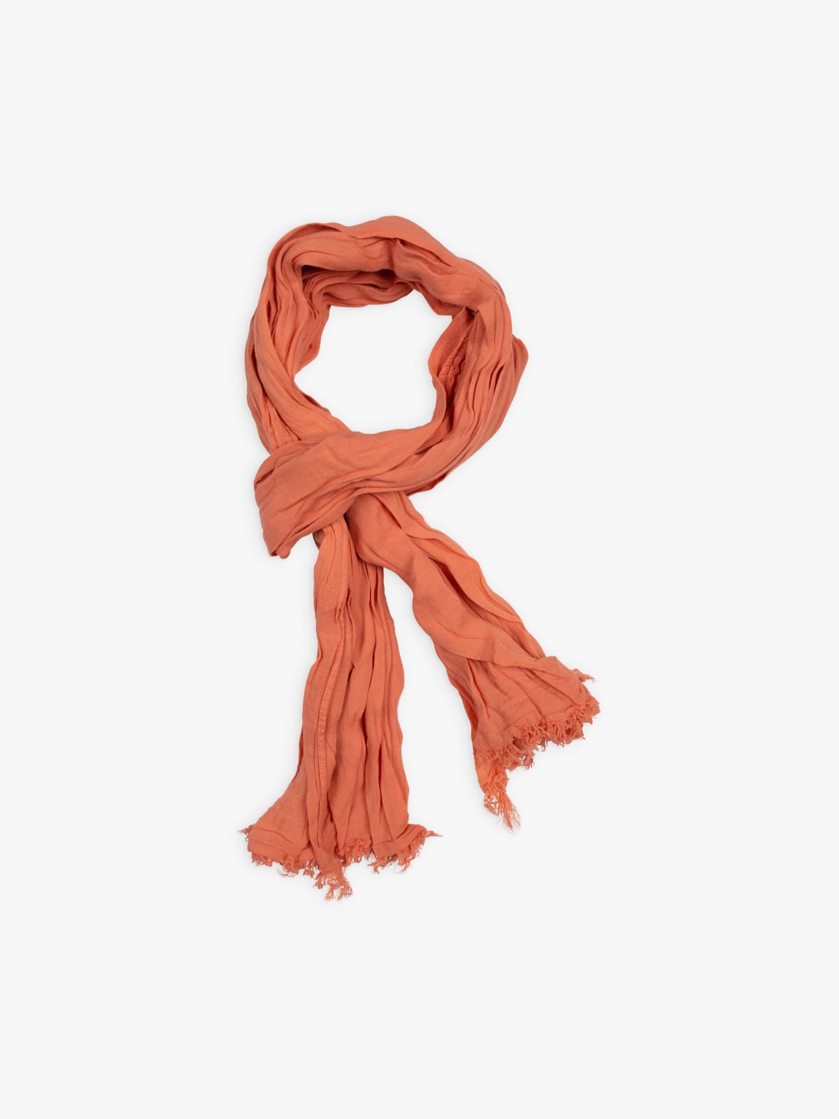 orange cheesecloth Unno scarf