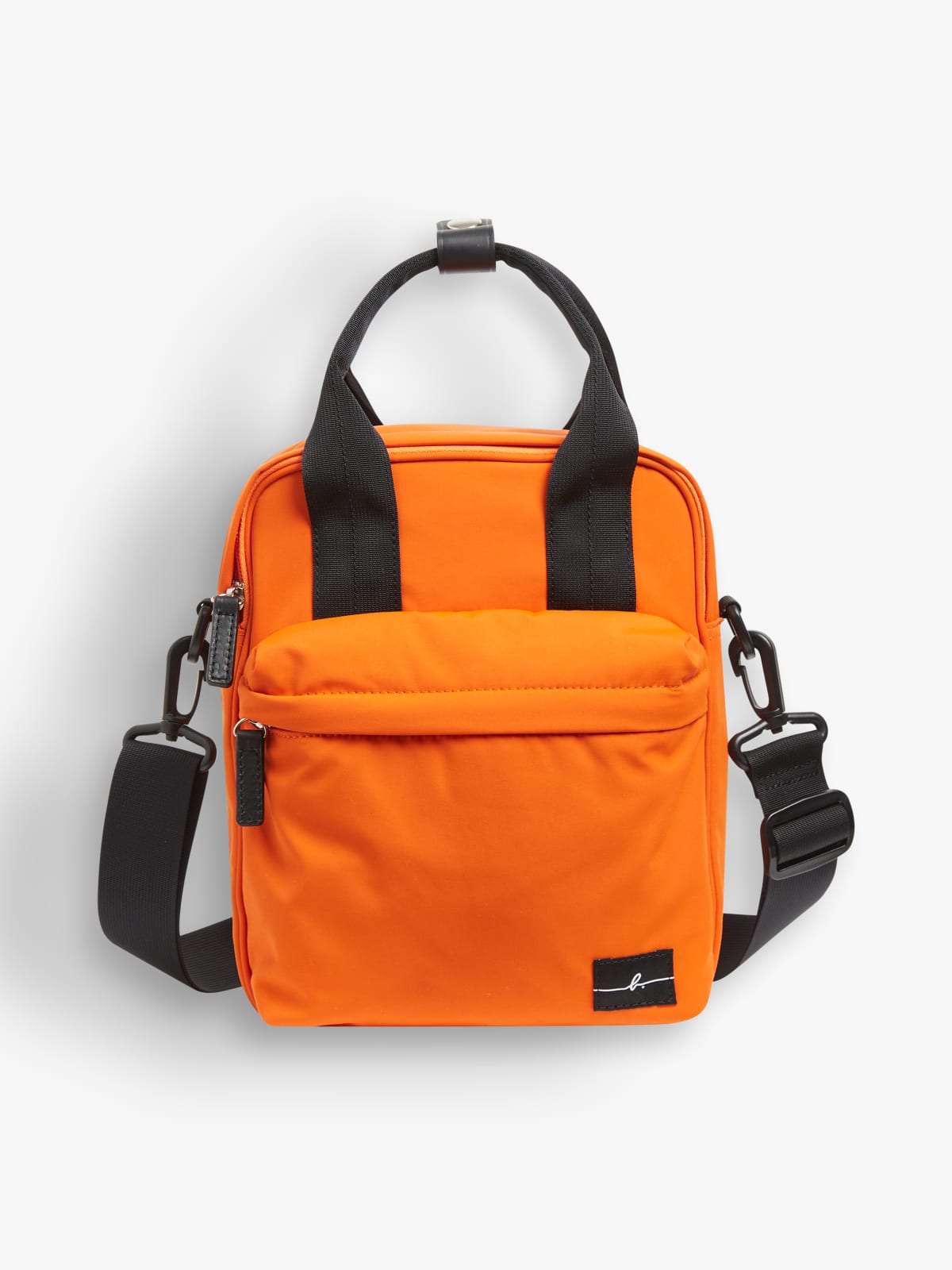 orange square backpack