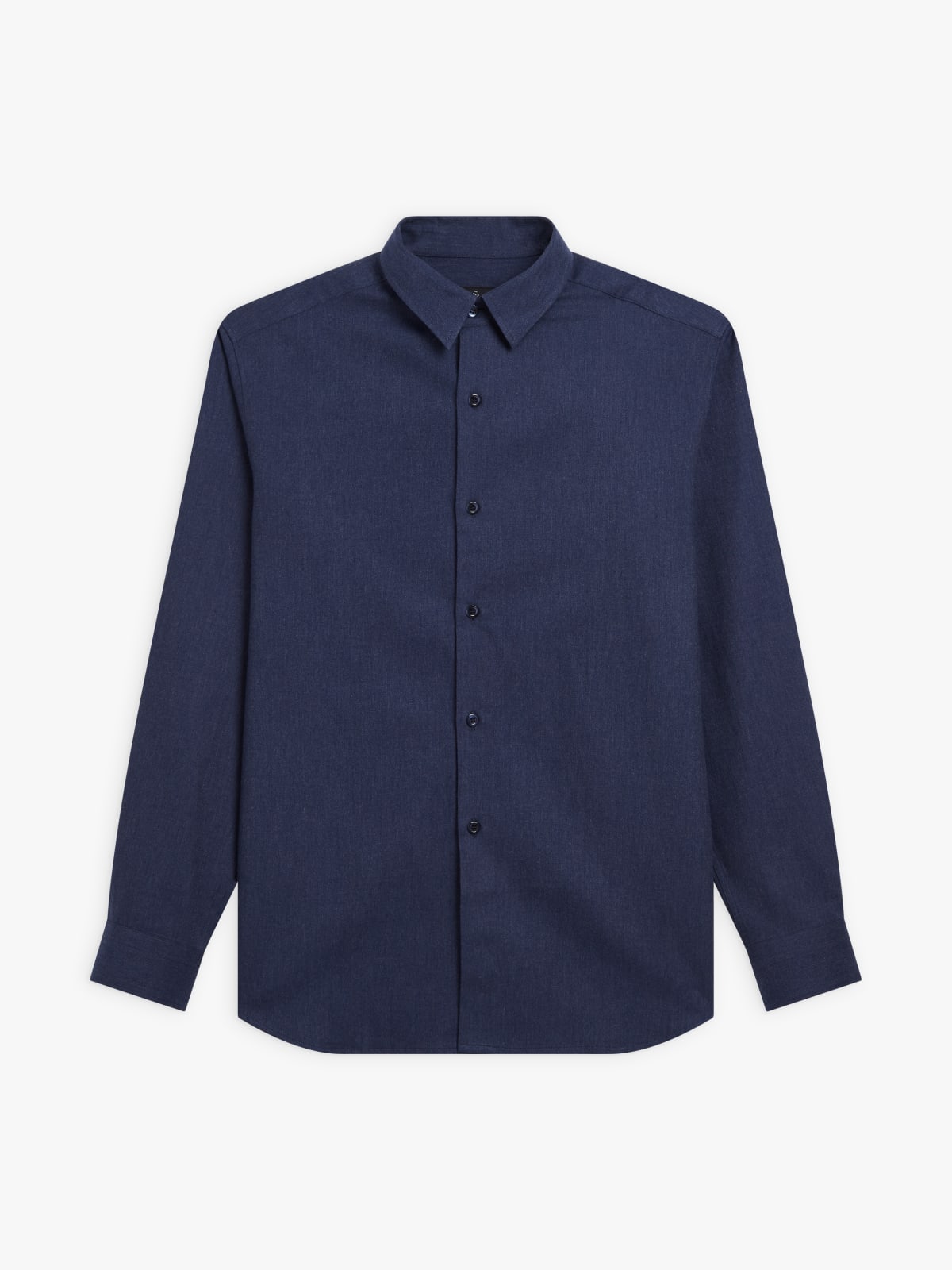 chemise Andy en coton manches longues bleu nuit