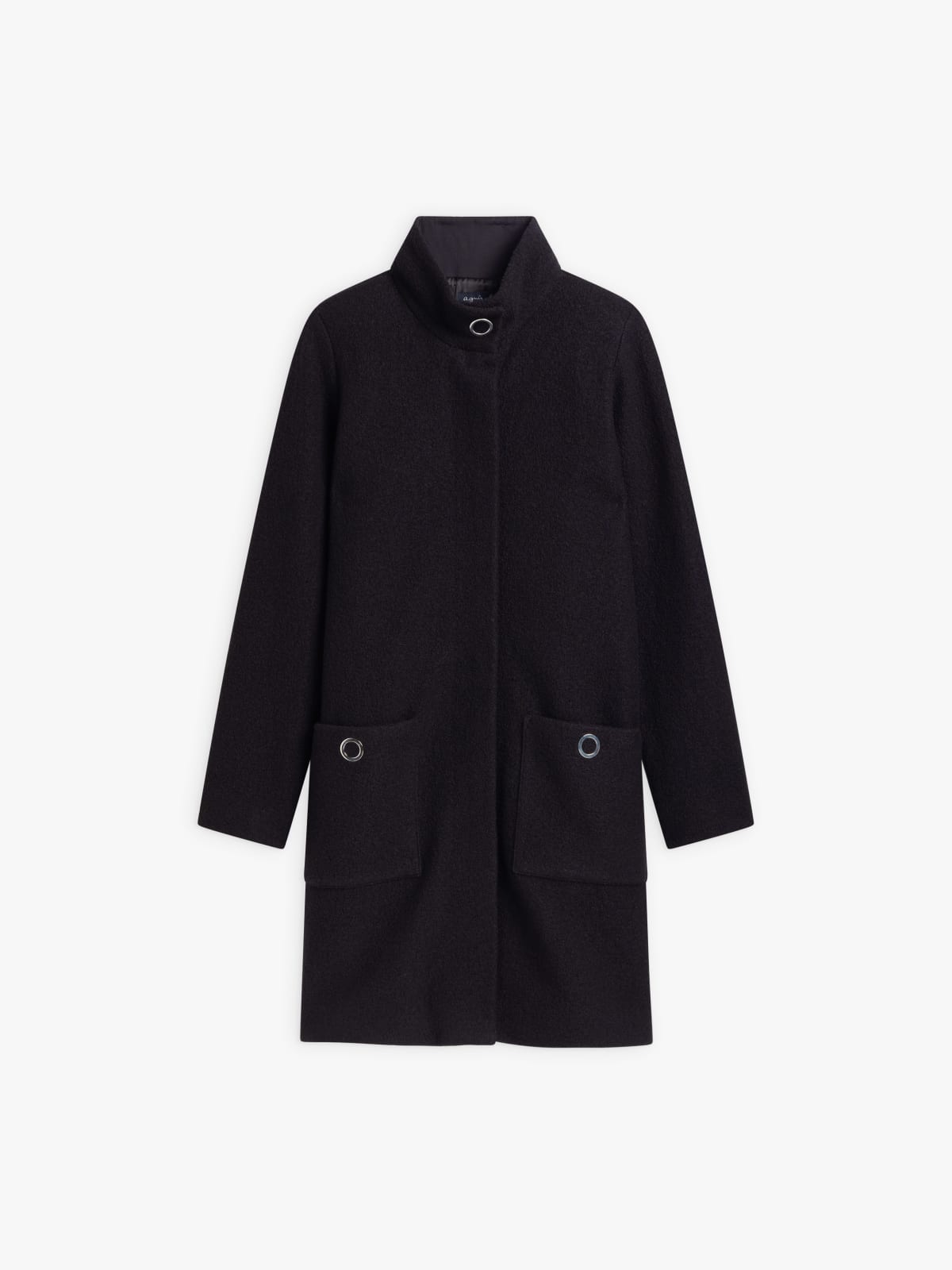 black wool Manaus coat