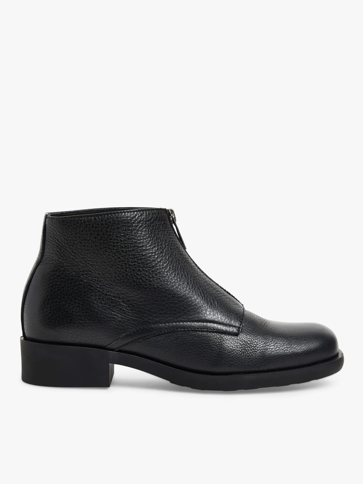 black Brooklyn 2 grained leather ankle boots