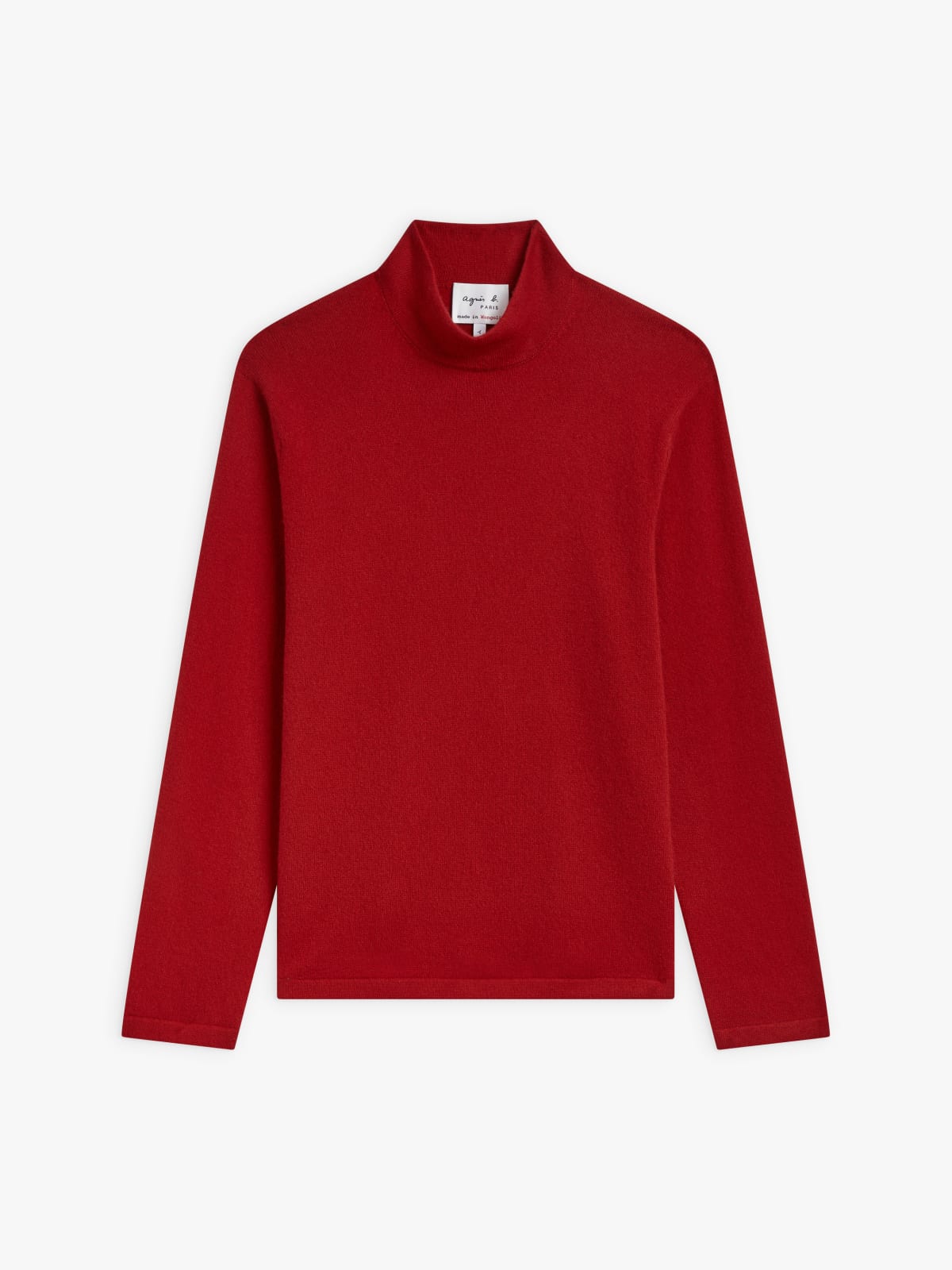 red cashmere Paper sweater