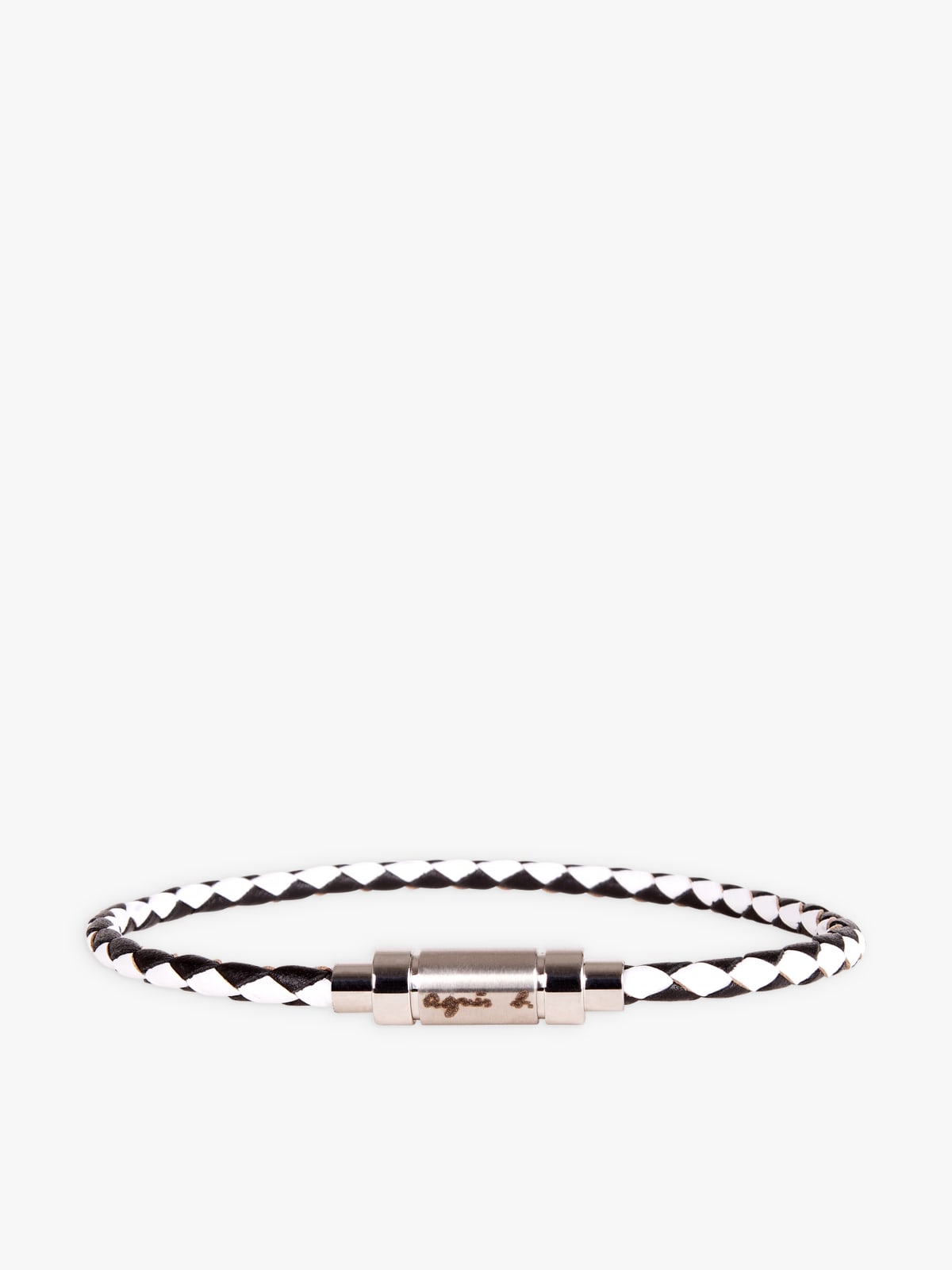 black and white plonge lambskin Lois bracelet