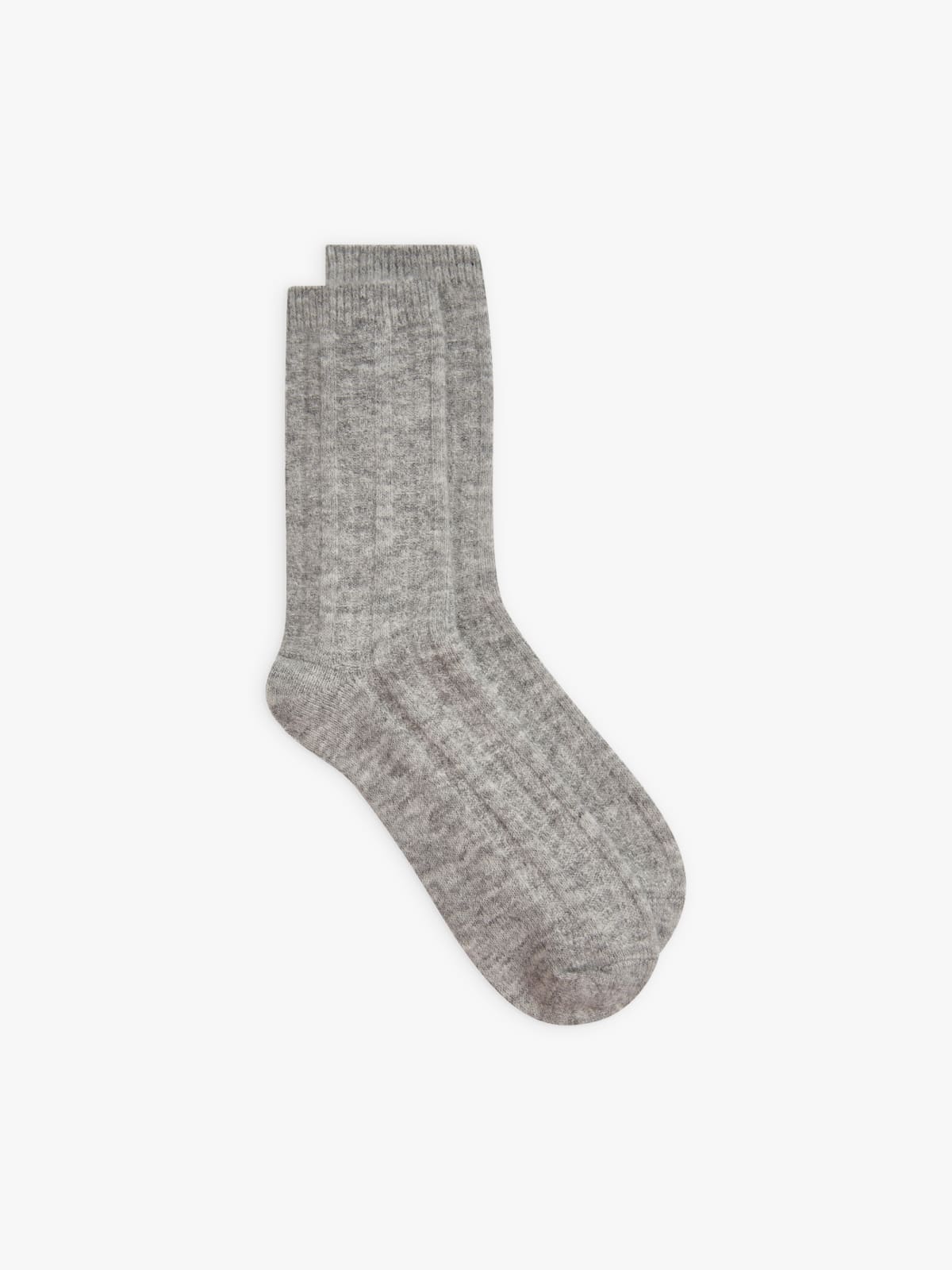 grey wool and cotton Jade socks