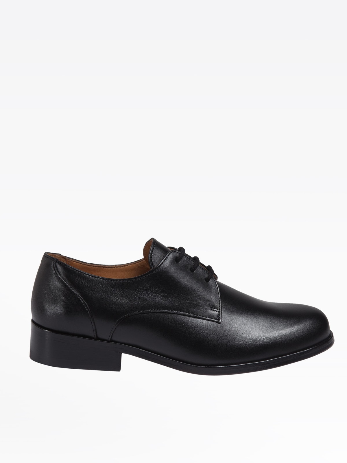 derbies Jeanne noires en cuir