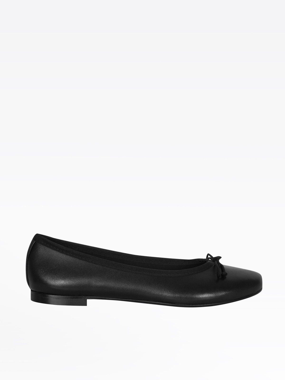 ballerines Alice noires en cuir