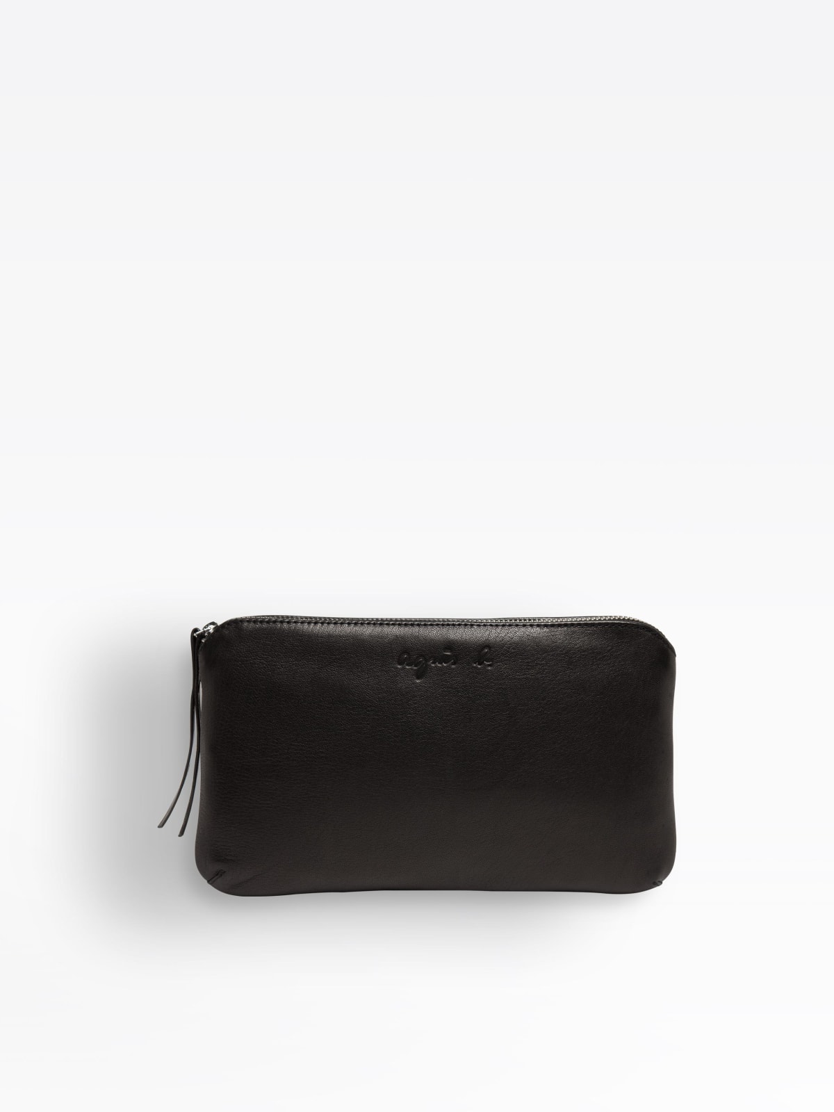 trousse Annissa noire en cuir