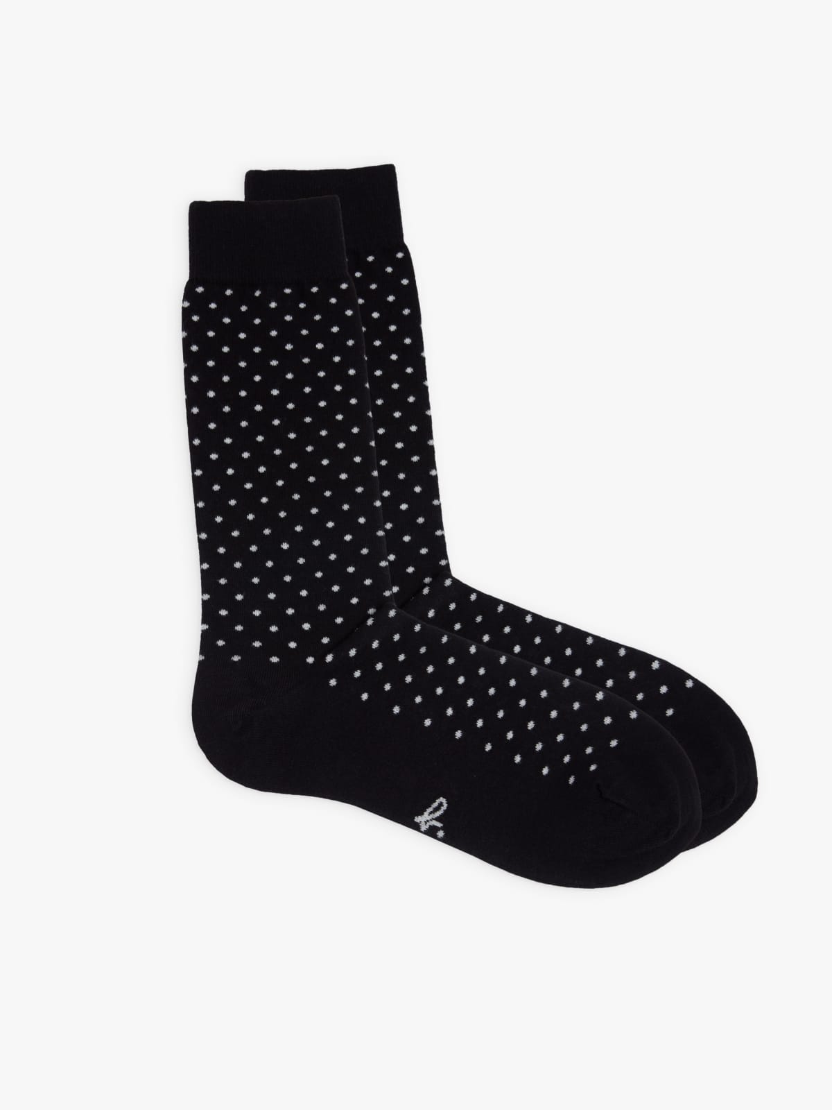 white polka dots socks