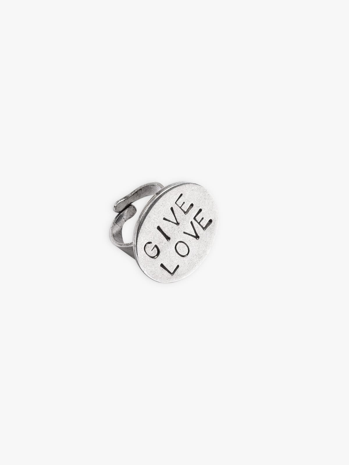 small "give love" ring