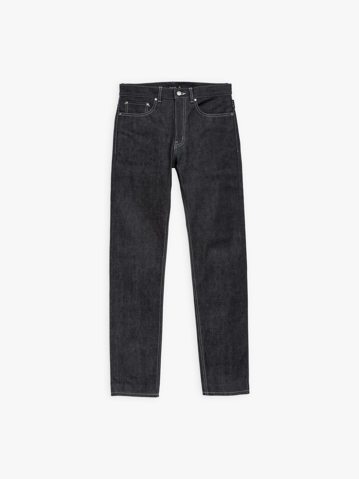 #1 men slim selvedge blue jeans