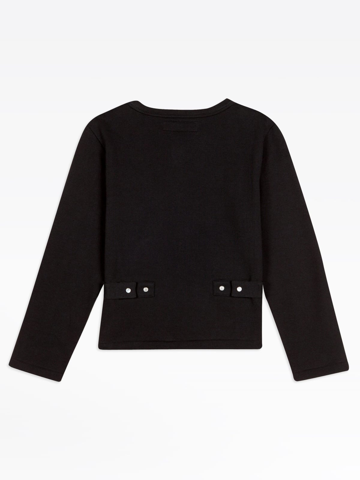 black Le Petit cotton fleece cardigan Agnes b