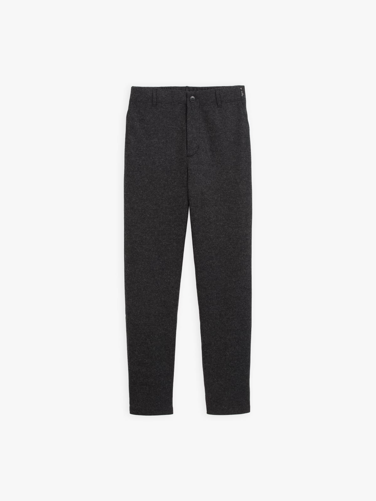 mottled black wool jersey Motor trousers