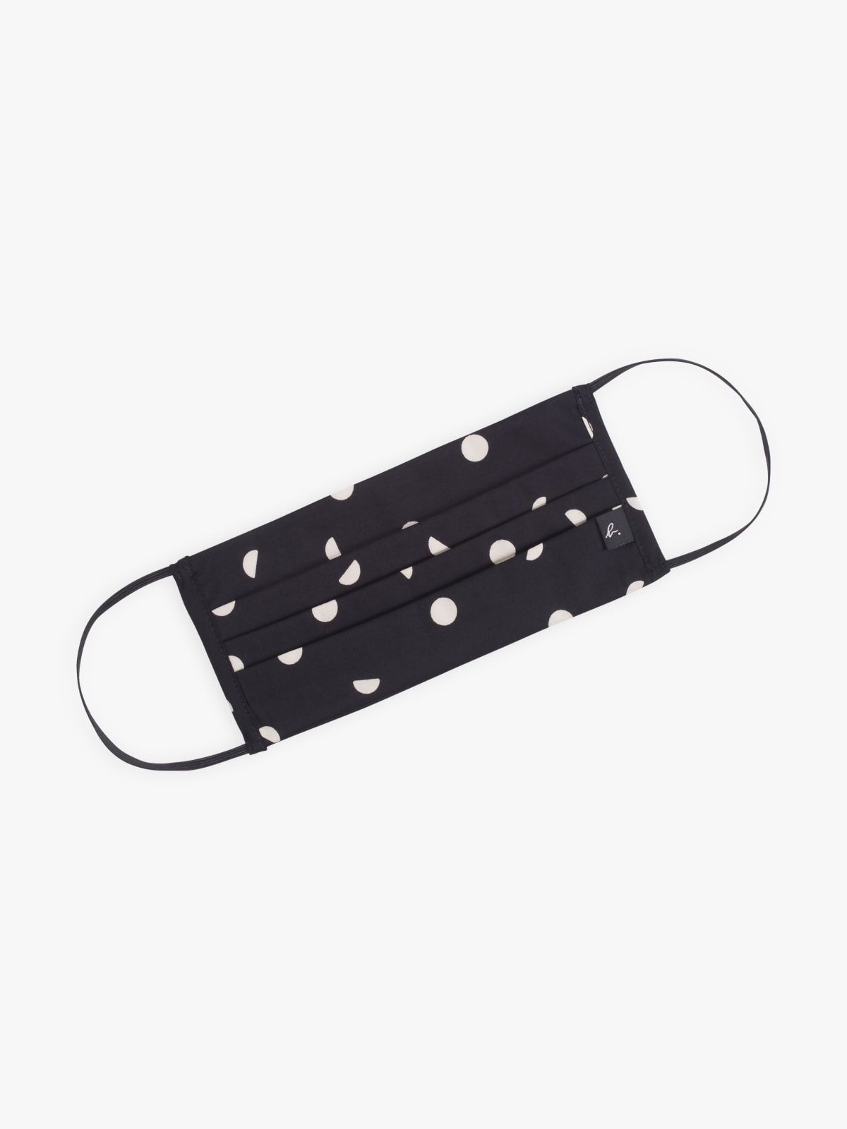 Covid-19 barrier mask in polka-dot print fabric