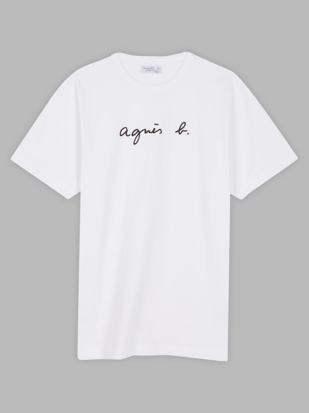 white short sleeves Coulos "agnès b." t-shirt