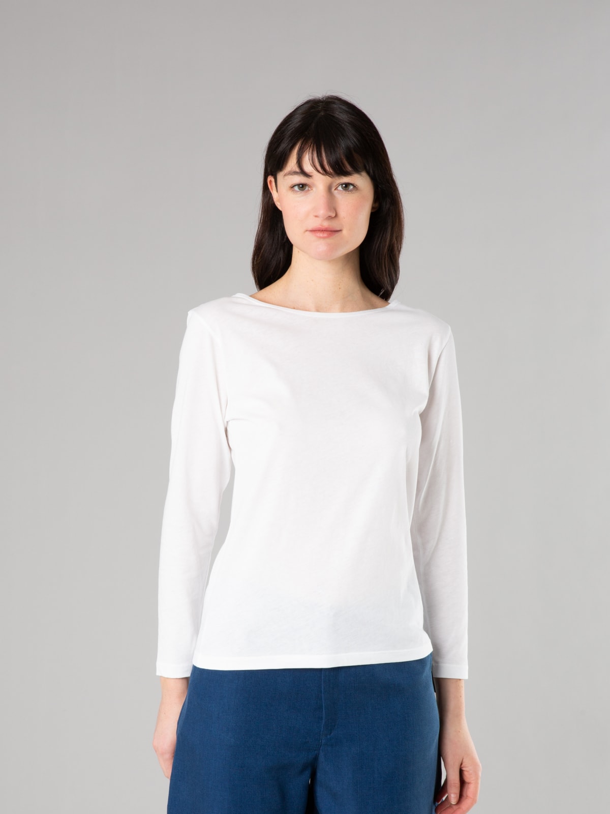 white cotton New Bow t-shirt