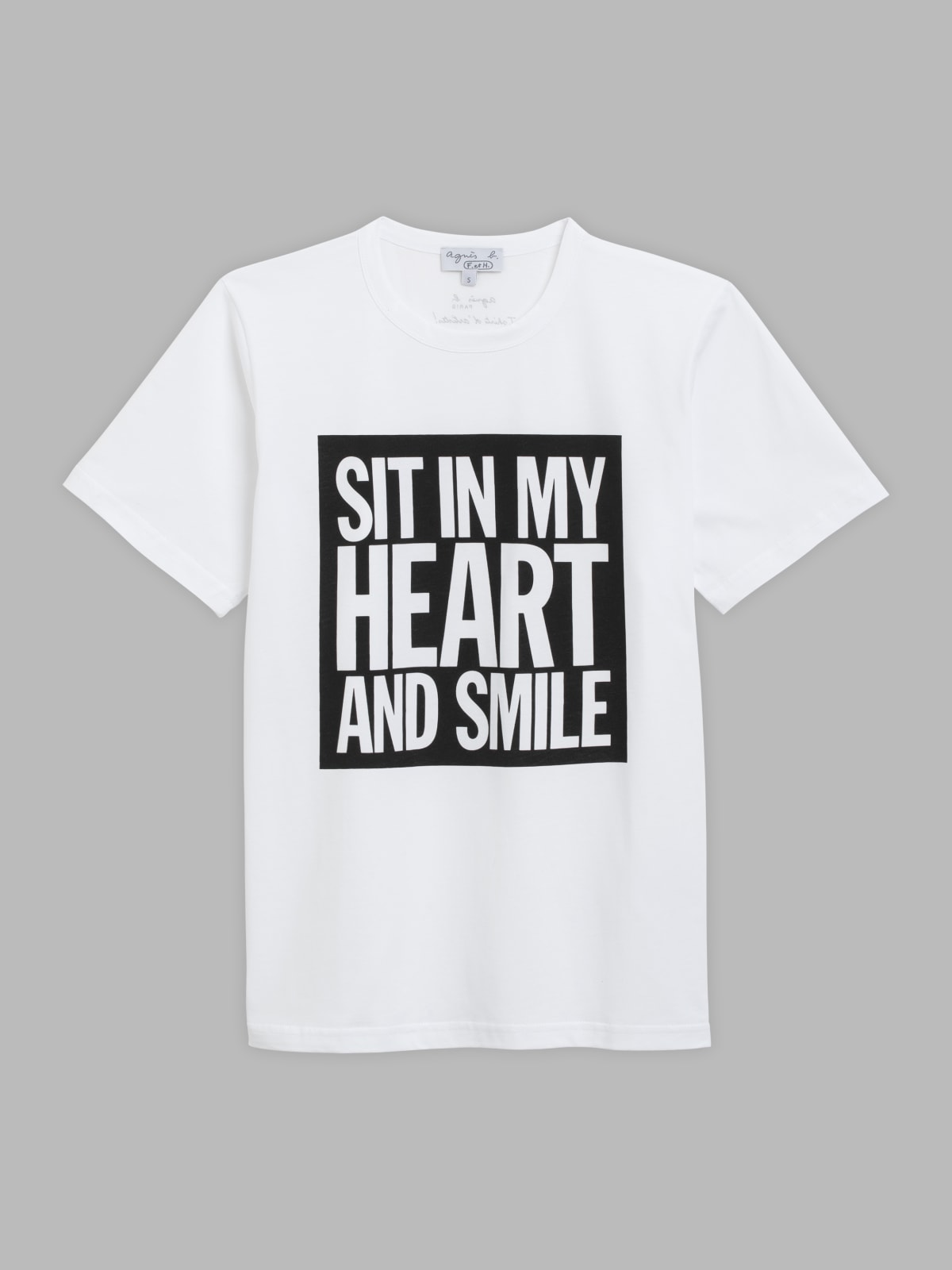 t-shirt mixte John Giorno blanc