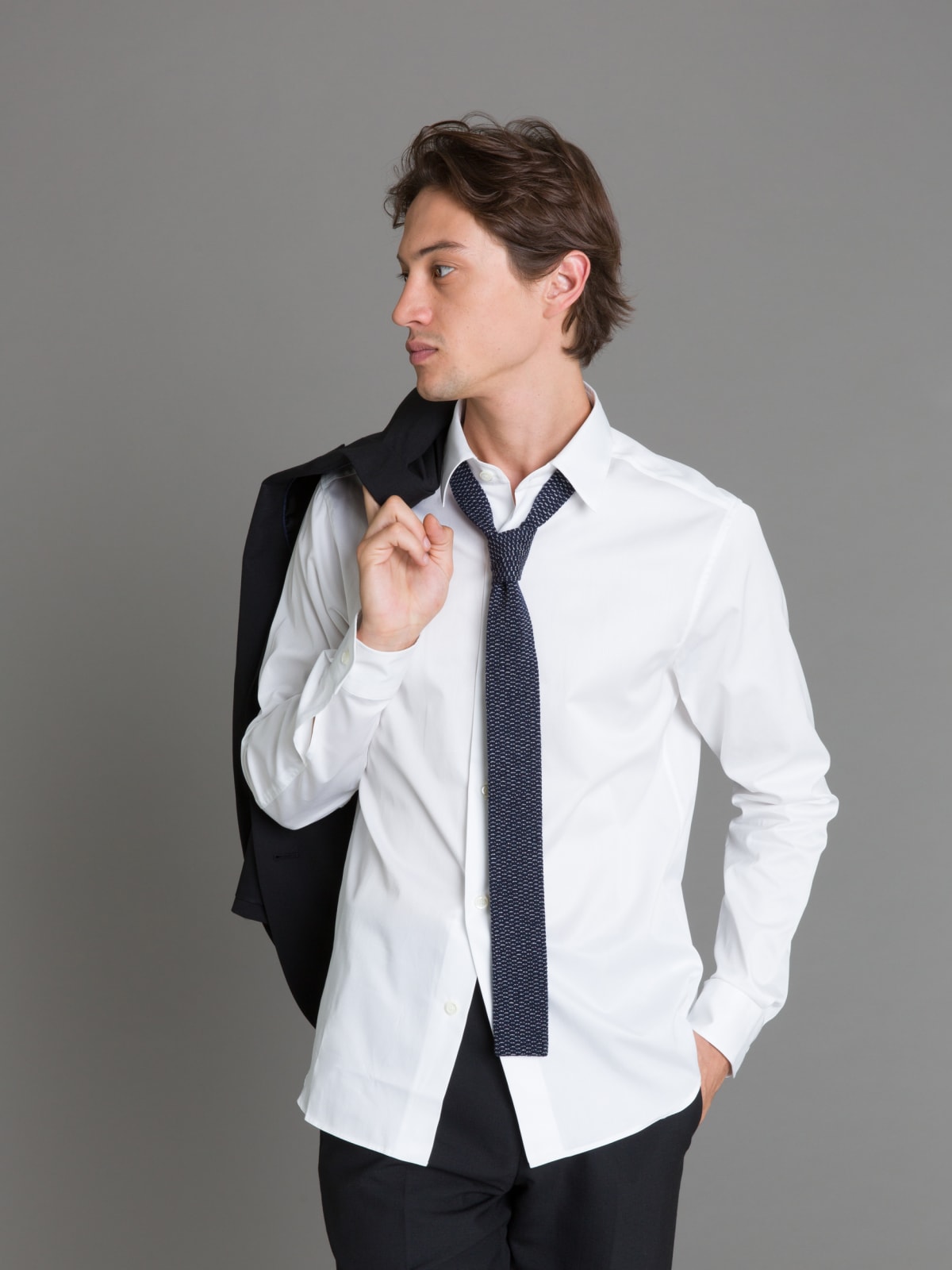 chemise Tom blanche en sergé de coton