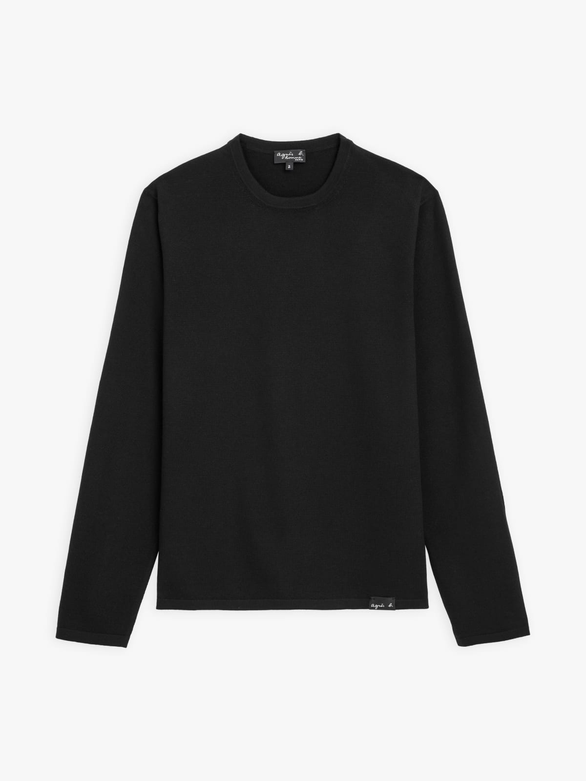 black merino wool Park jumper